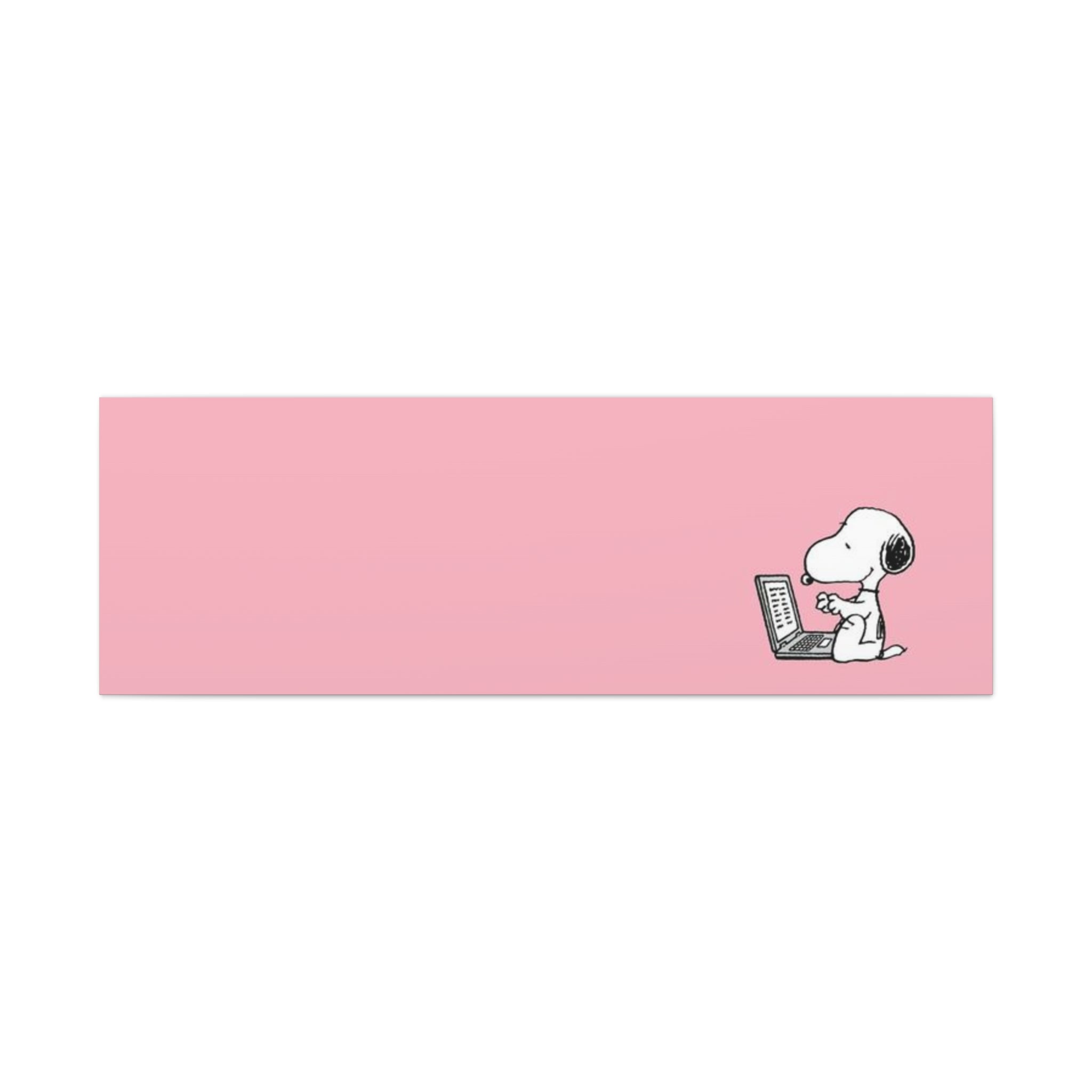 Snoopy on Laptop Canvas