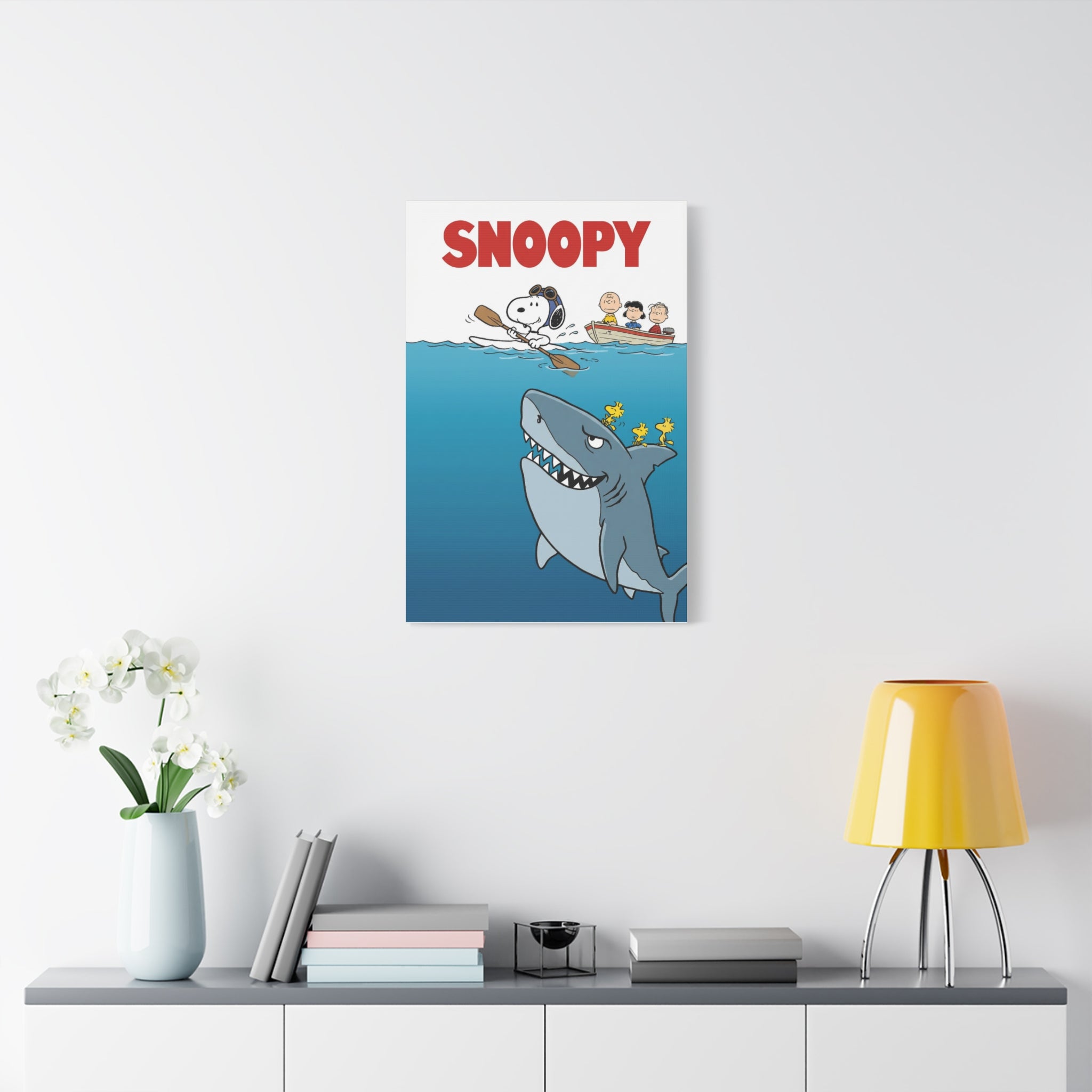 Snoopy Jaws Remake Canvas