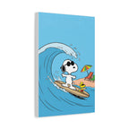 Surfing With Woodstock Canvas