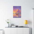 Snoopy Surf Sunset Canvas