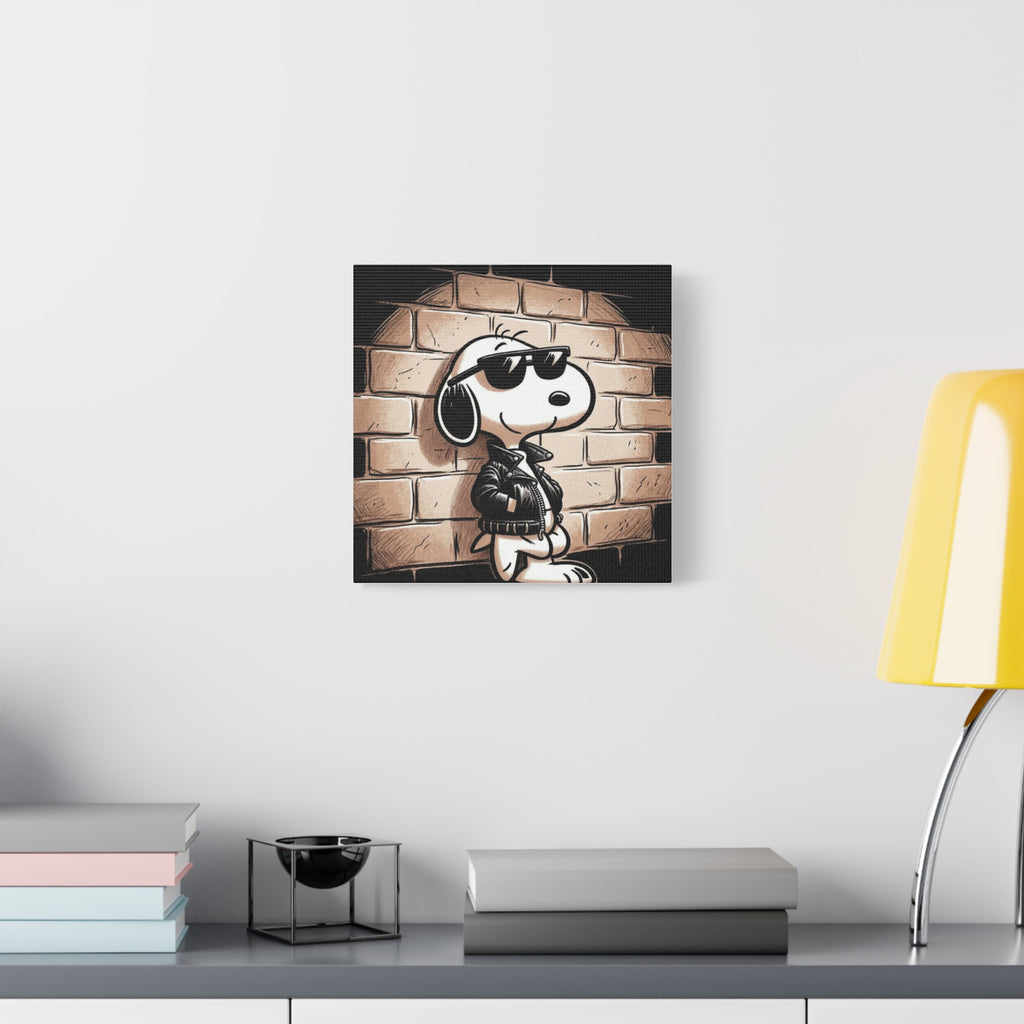 Cool Sunglasses Dog Canvas