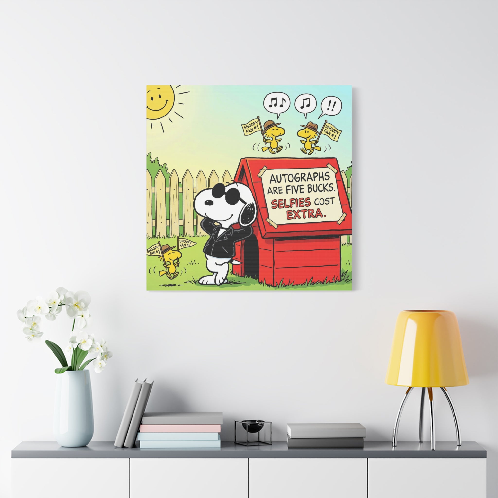 Snoopy Selfies Canvas