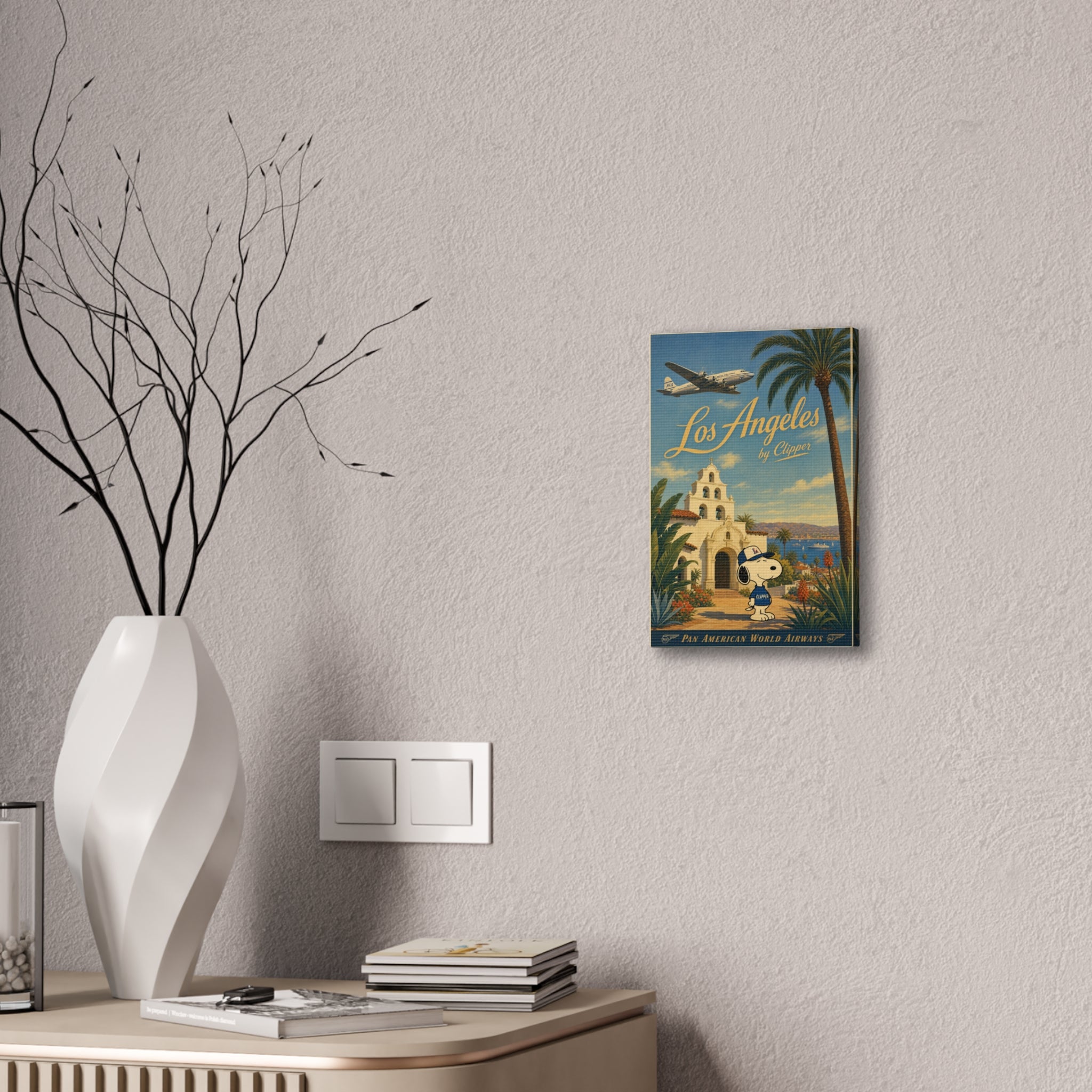 Los Angeles Snoopy Canvas