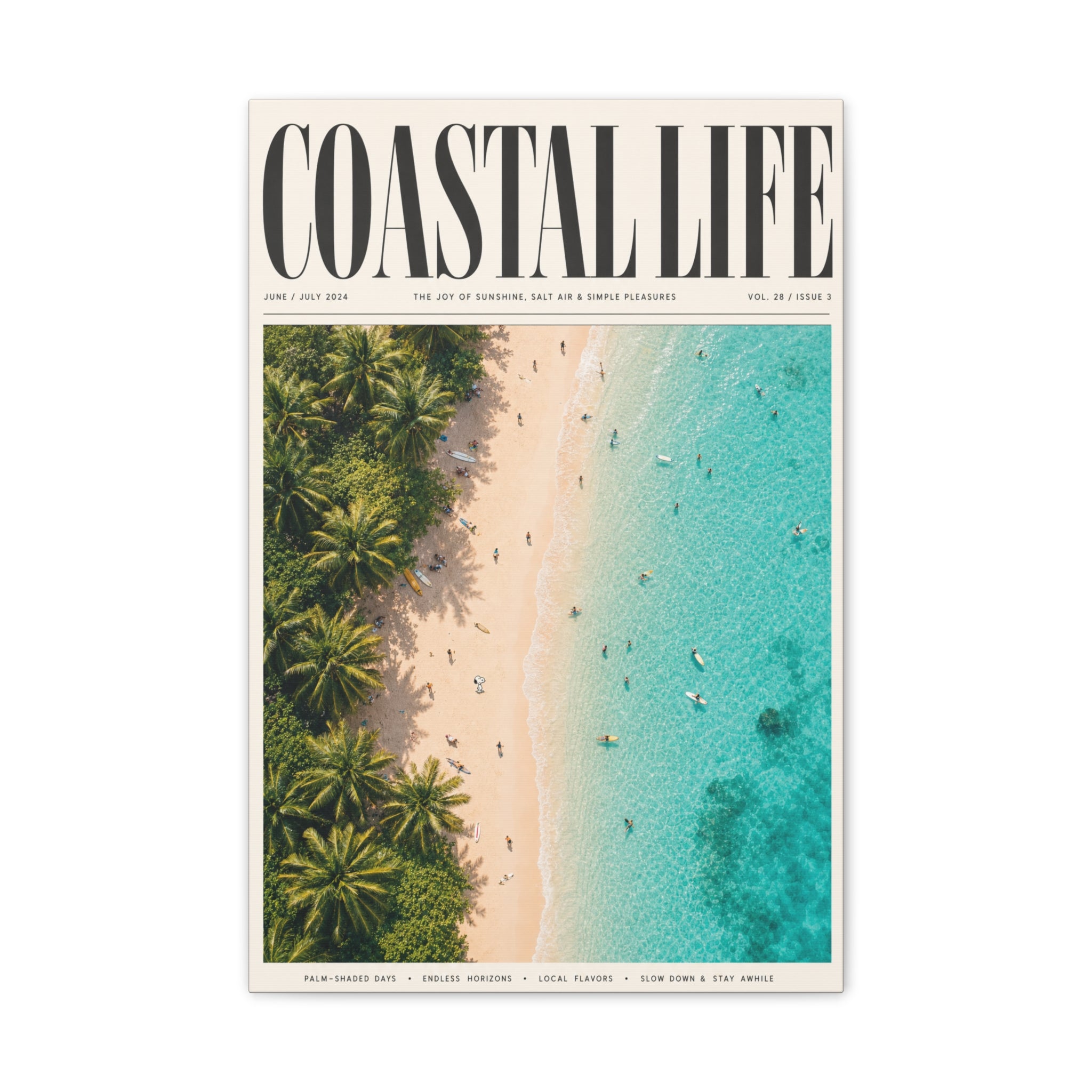 Coastal Life Beach Canvas