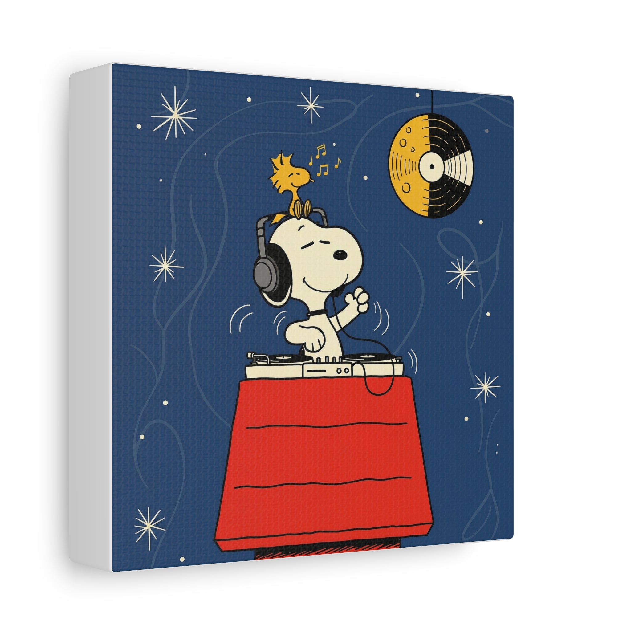 Snoopy DJ Doghouse Canvas