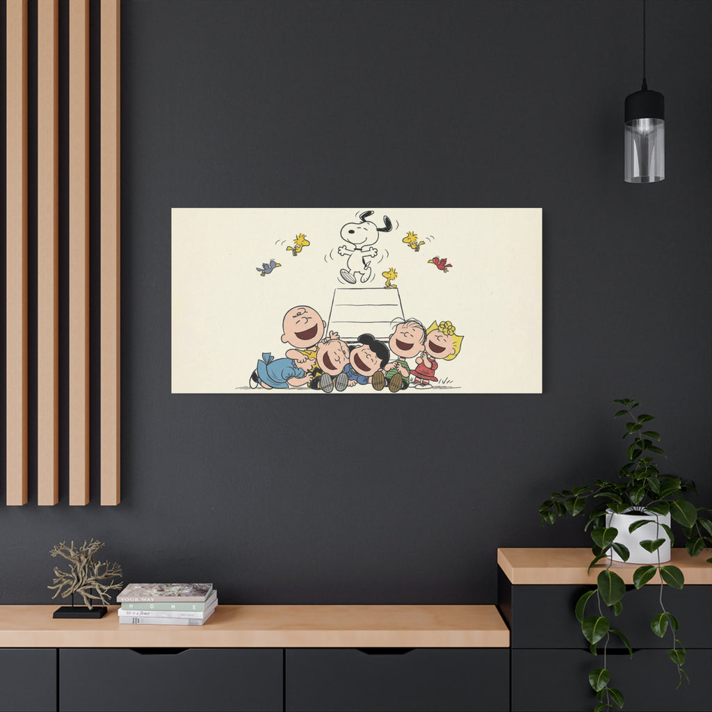 Peanuts Gang Laughing Canvas