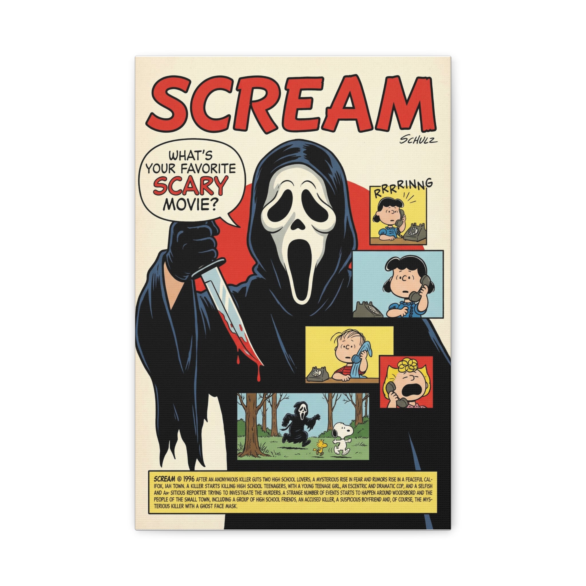Snoopy Scream Parody Canvas