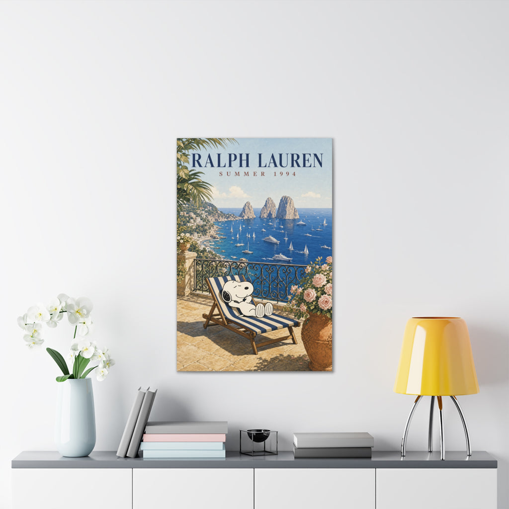 Snoopy Seaside Lounge Canvas