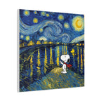 Starry Night Snoopy Canvas