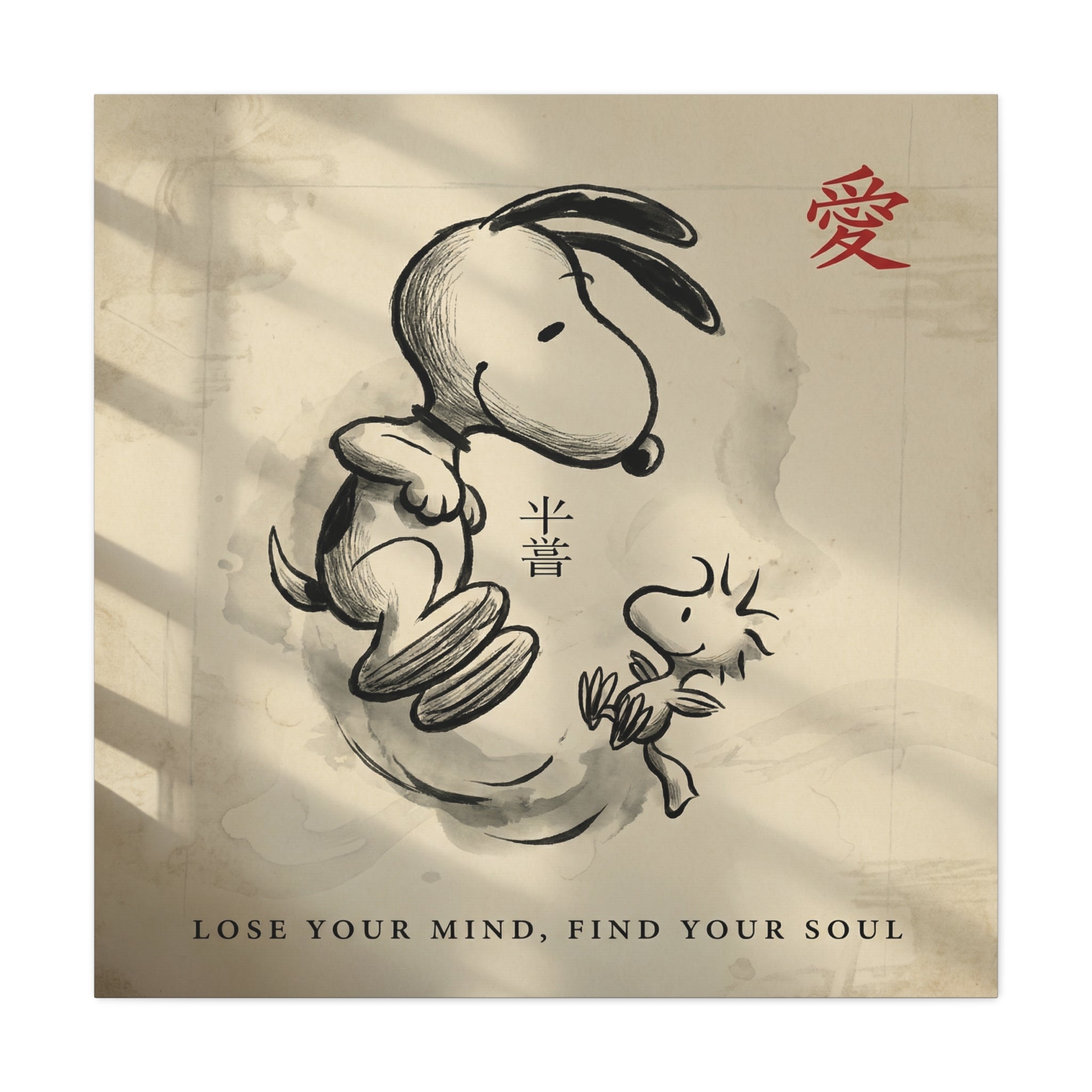 Zen Snoopy Woodstock Canvas