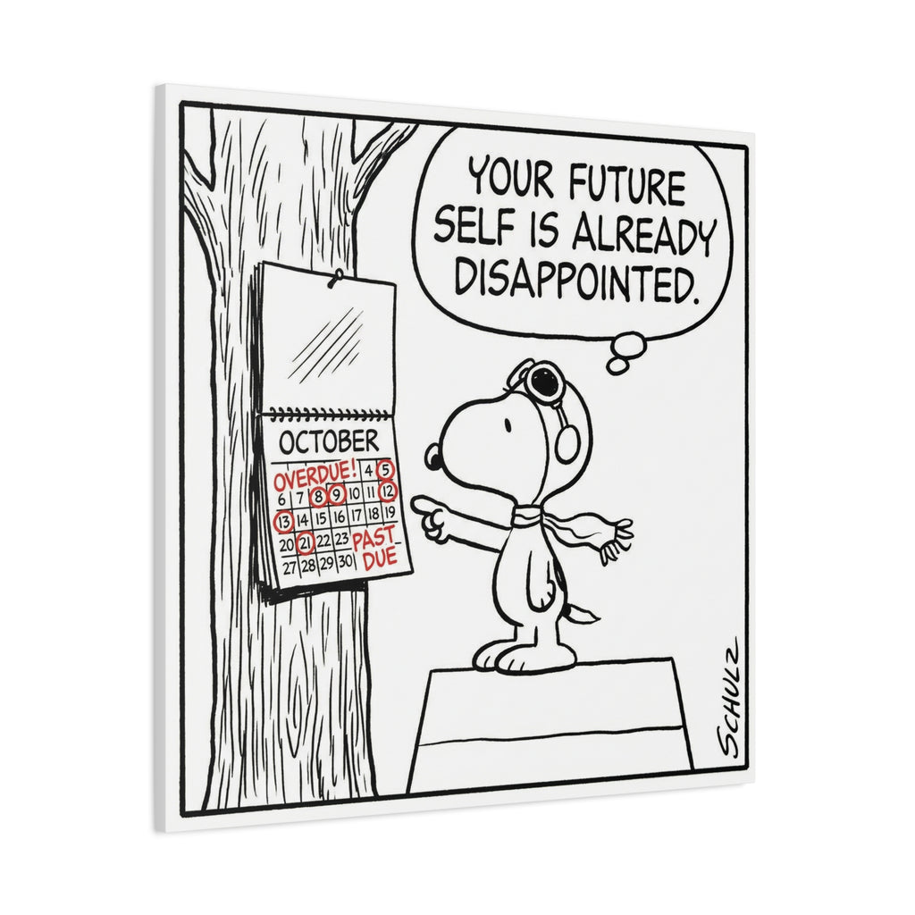 Future Self Disappointed Canvas