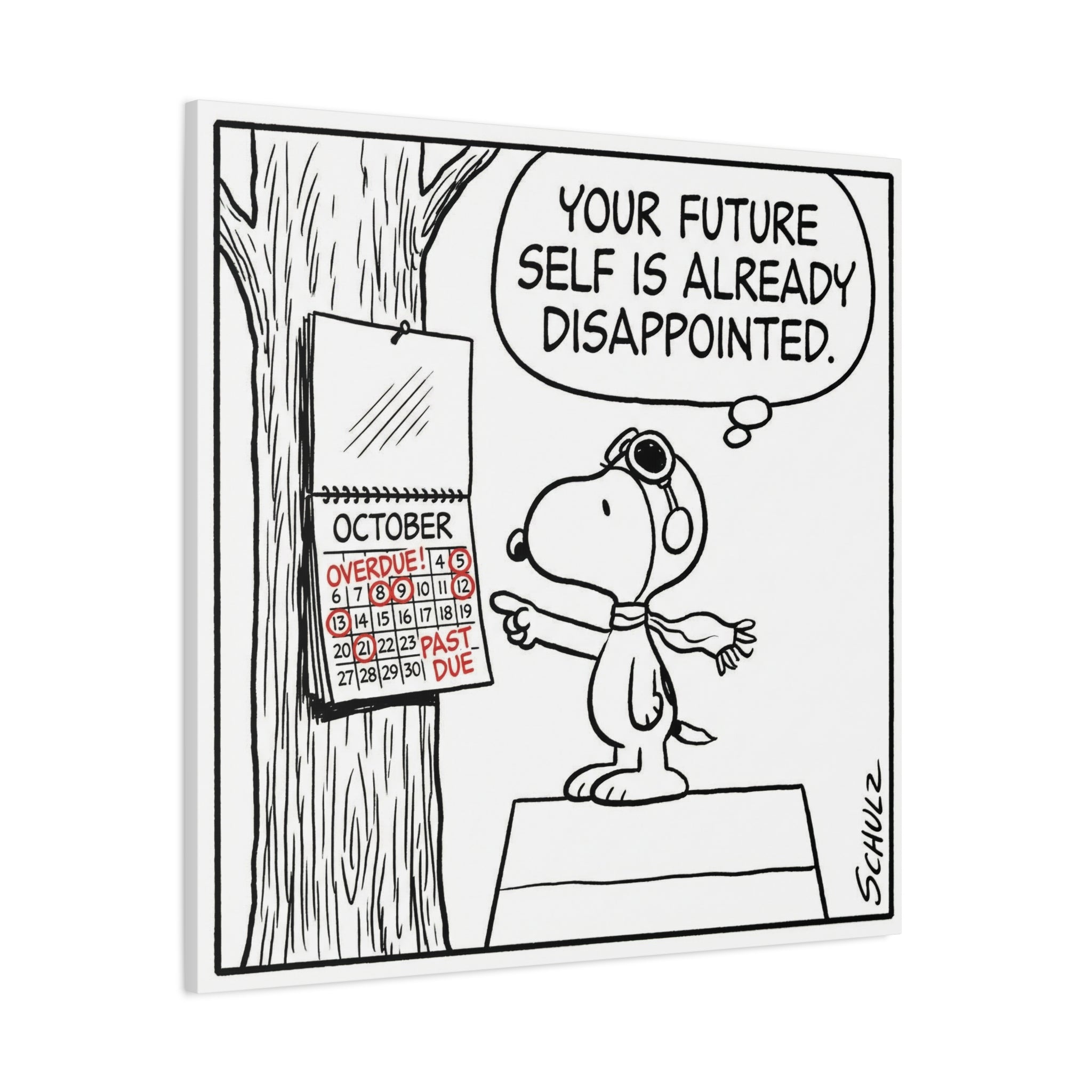 Future Self Disappointed Canvas