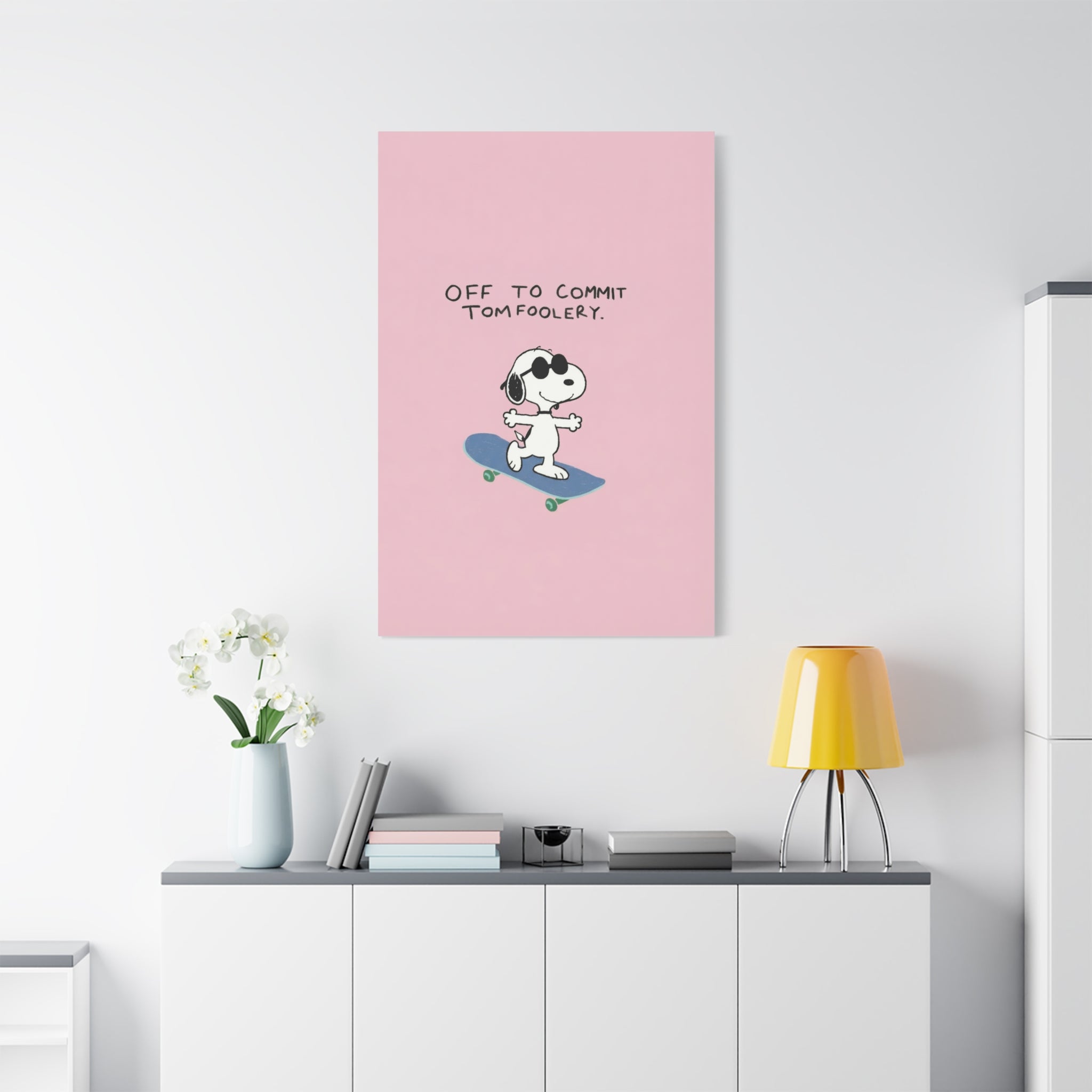 Snoopy Cartoon Poster Canvas