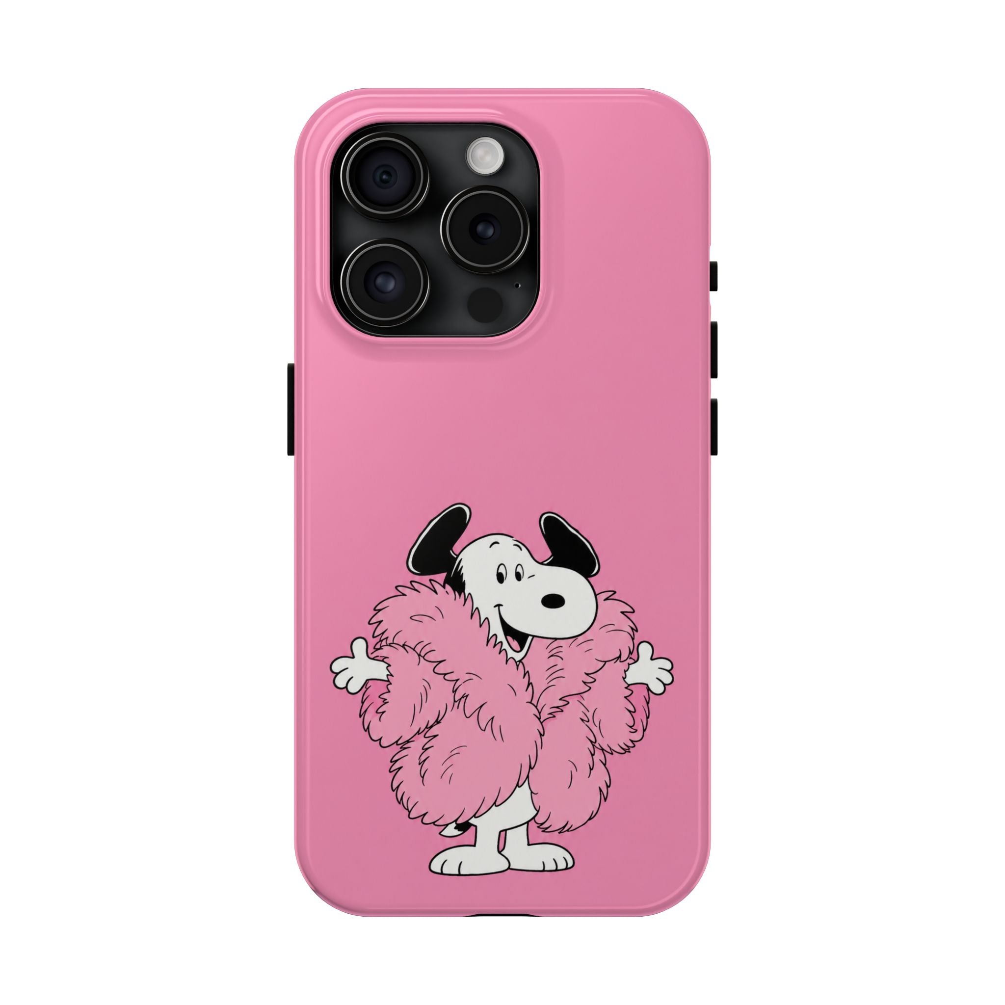 Pink Fuzzy Coat Case