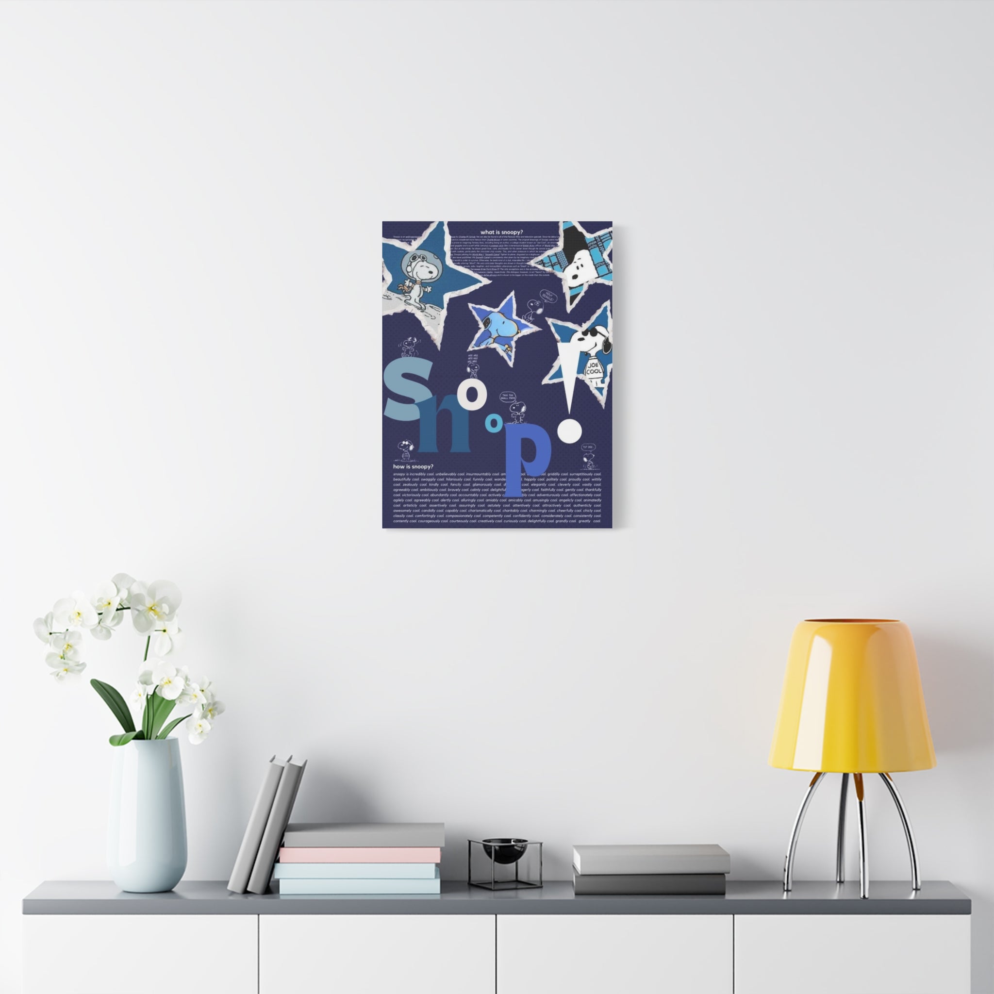 Snoopy Star Collage Canvas