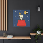 Snoopy DJ Doghouse Canvas