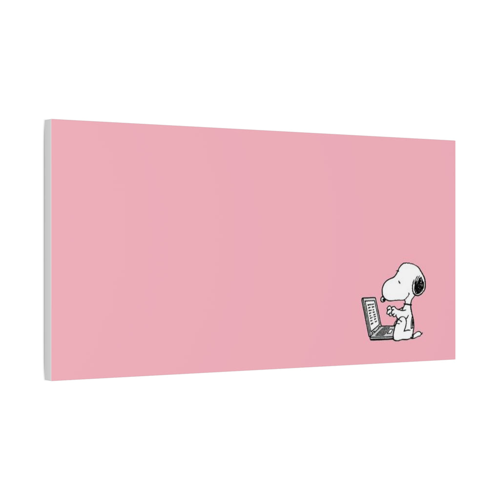 Snoopy on Laptop Canvas