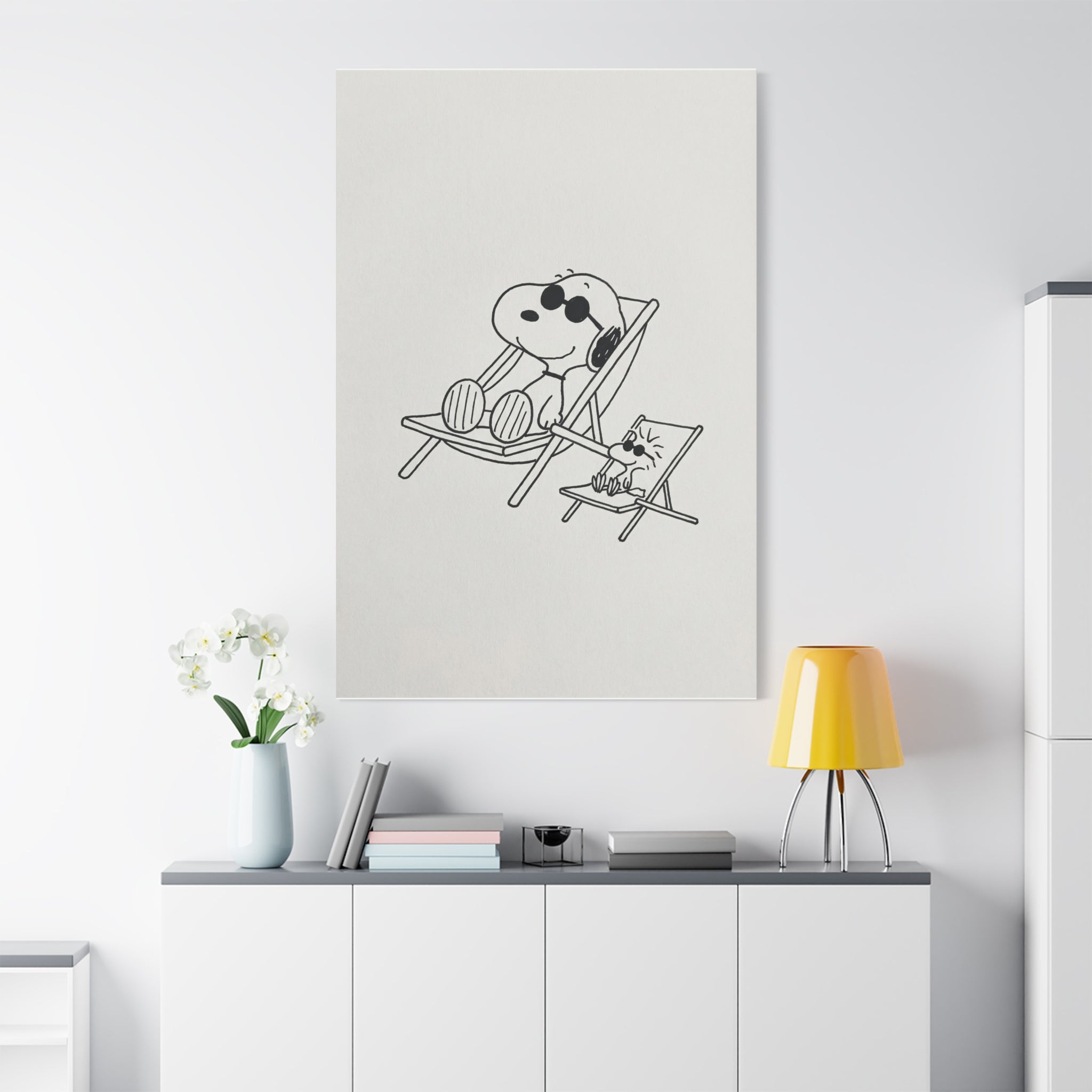 Relaxing Dog Lounge Canvas