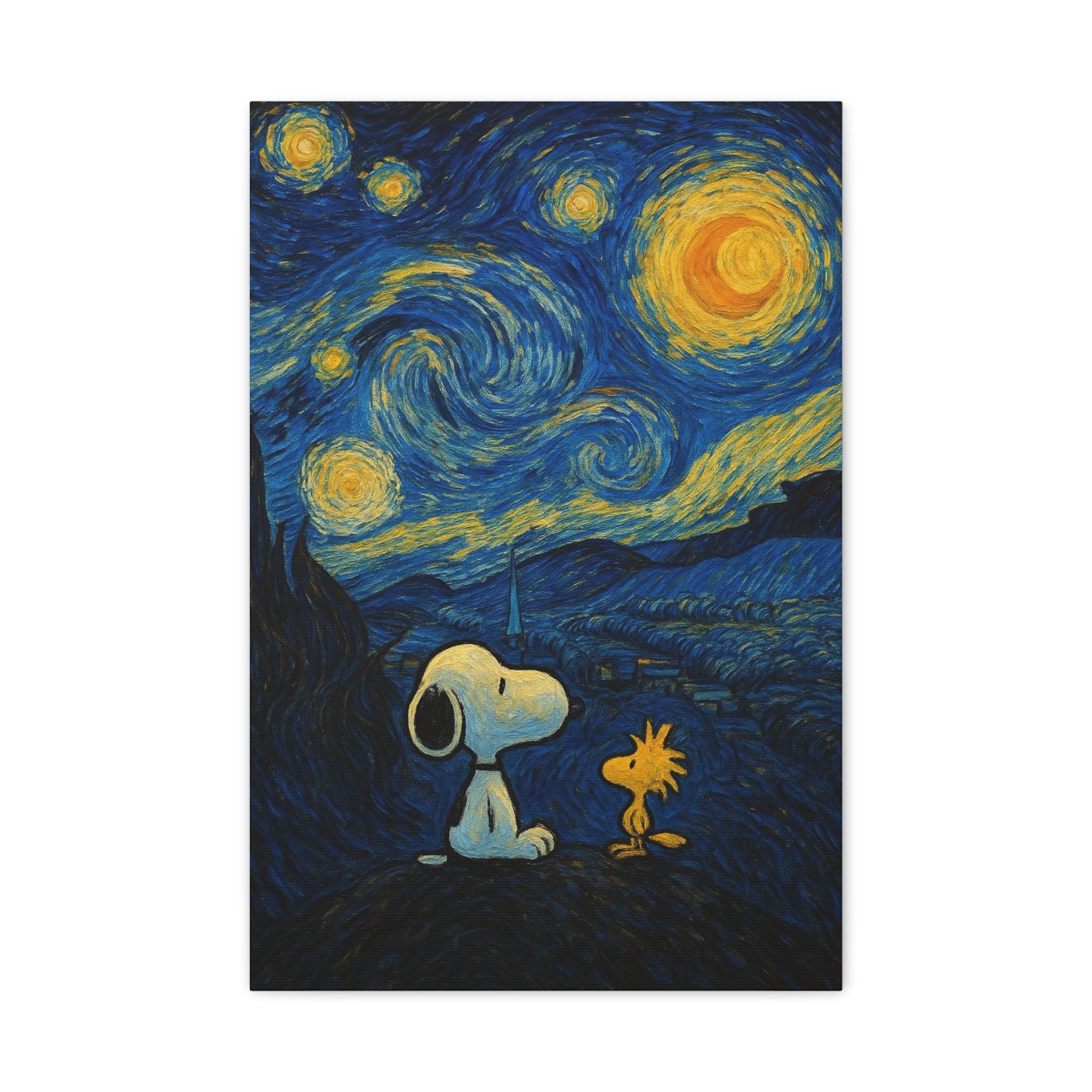 Starry Night Friends Canvas