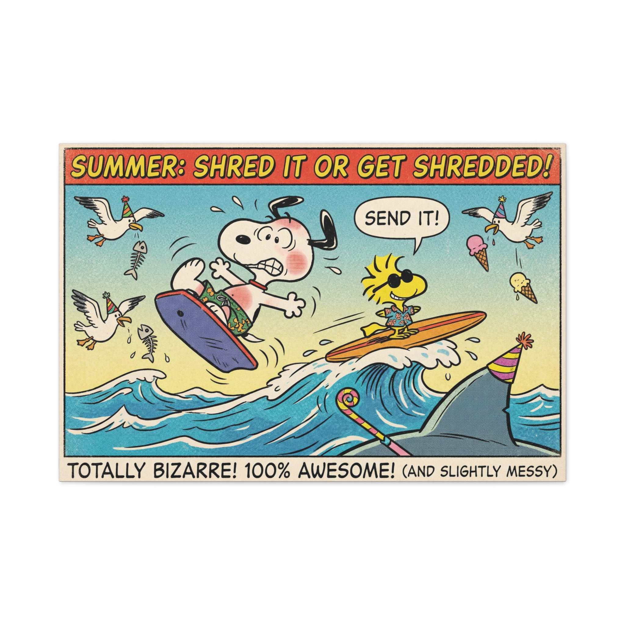 Shred It Surf Canvas