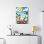 Surf Dog Road Trip Canvas