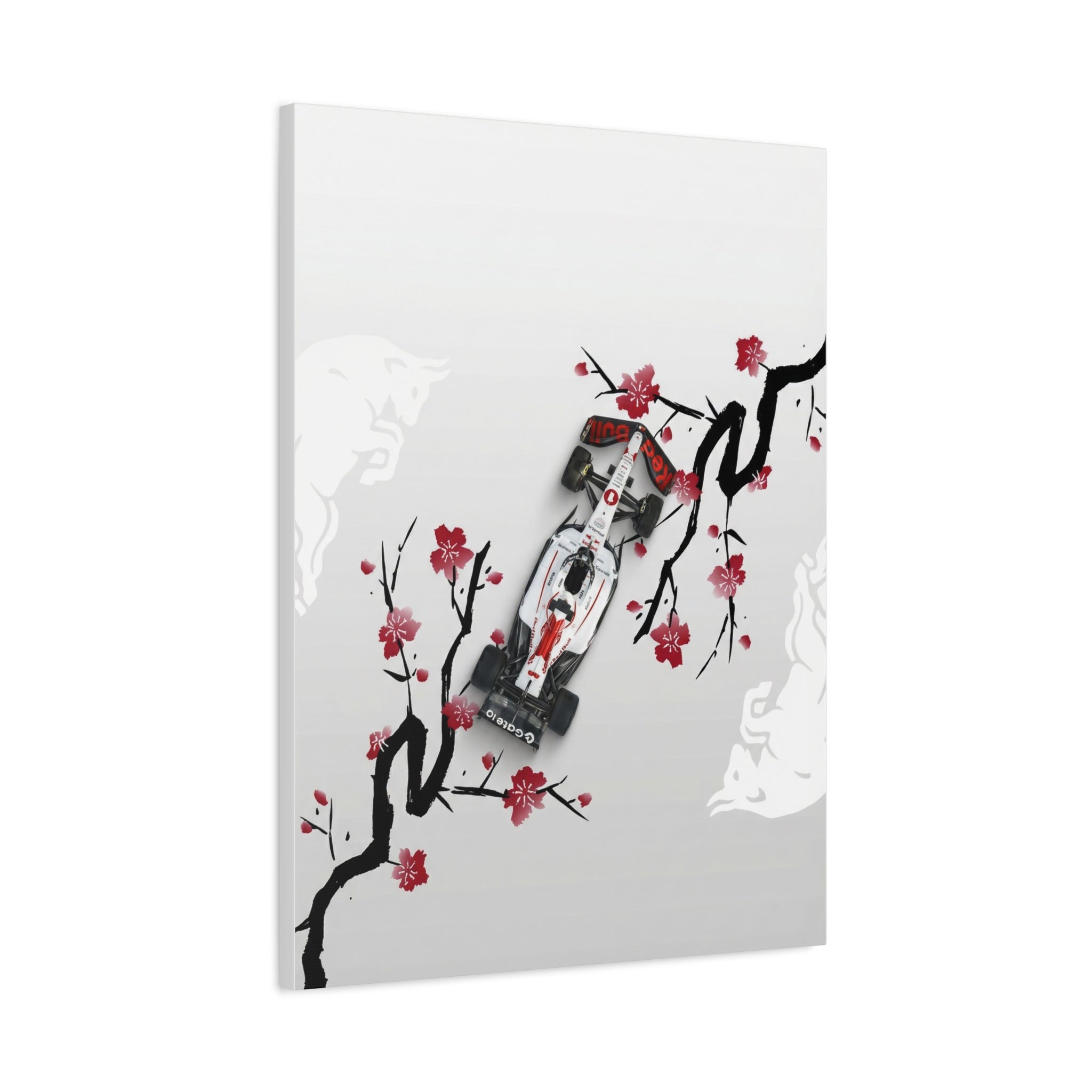 Racing Car Blossom Canvas