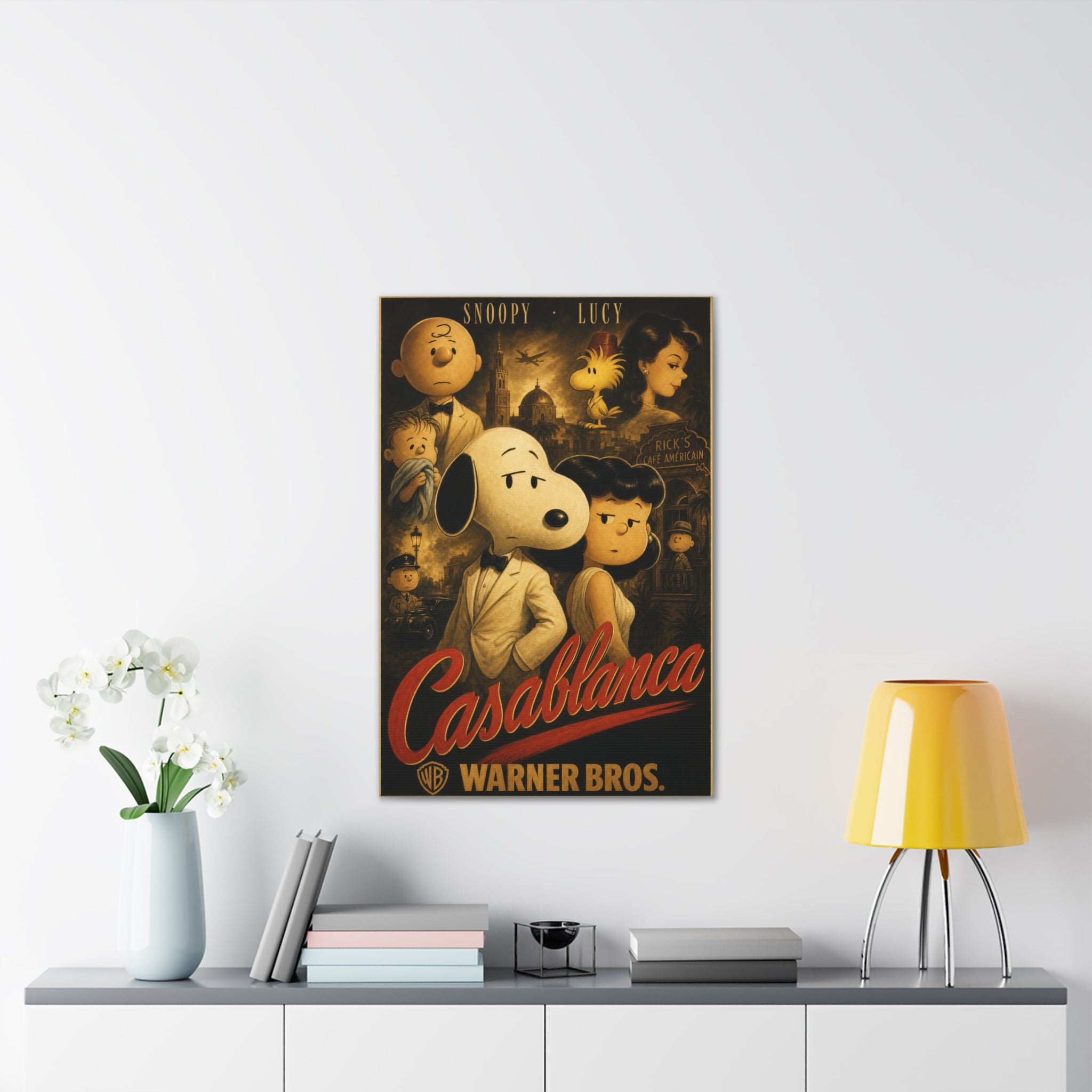 Casablanca Snoopy Lucy Canvas