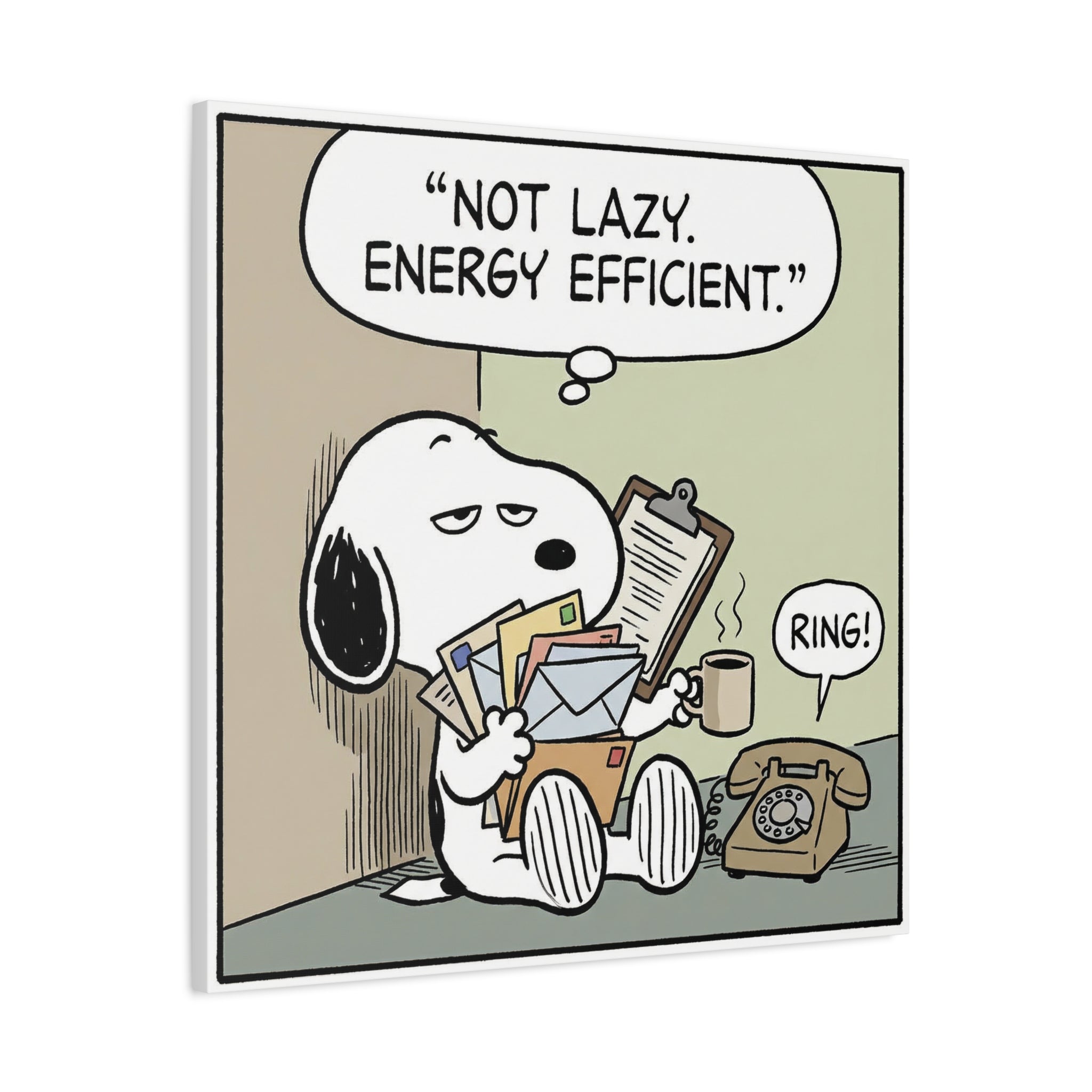 Energy Efficient Snoopy Canvas