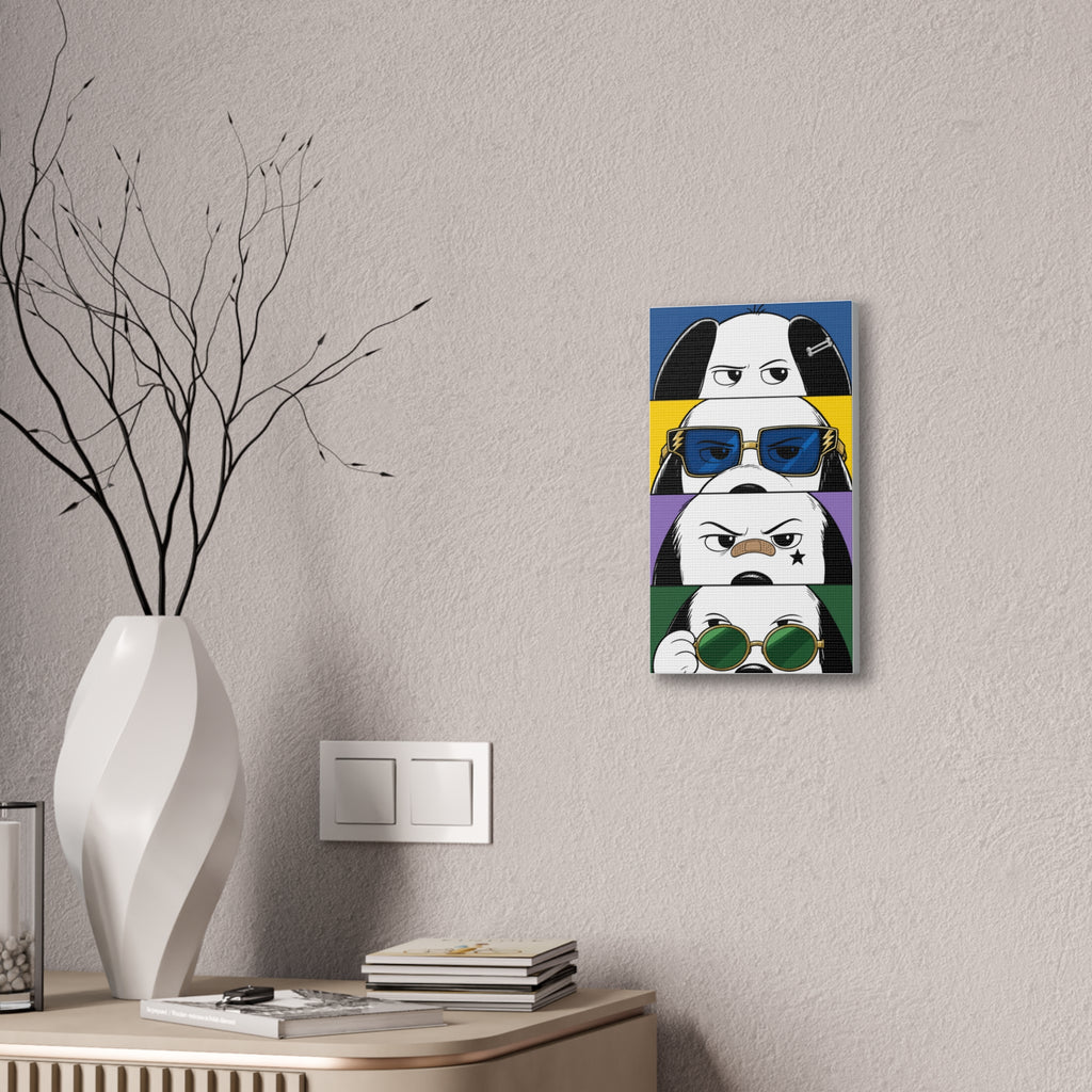 Dog Faces Pop Canvas