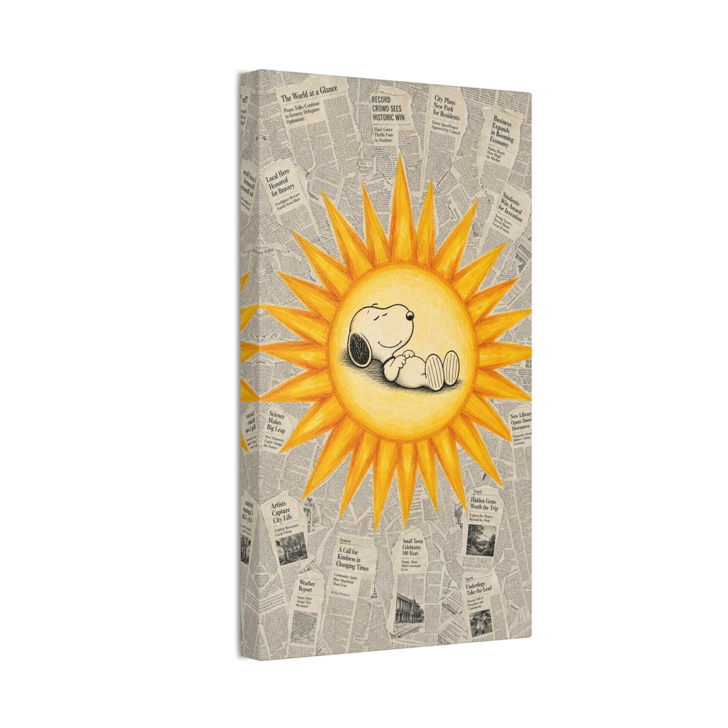 Snoopy Sun Canvas