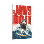 Shark Surf Illustration Canvas