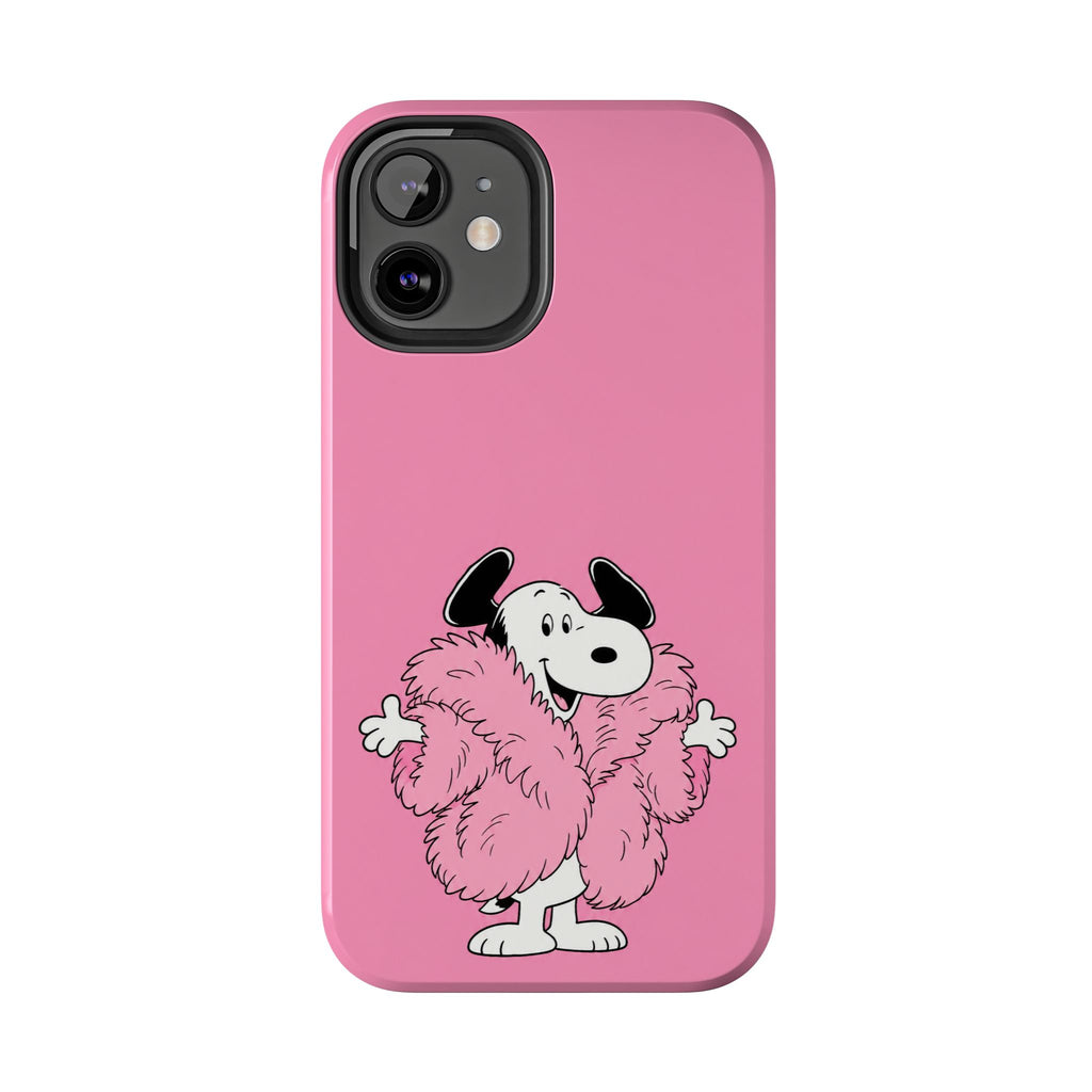 Pink Fuzzy Coat Case