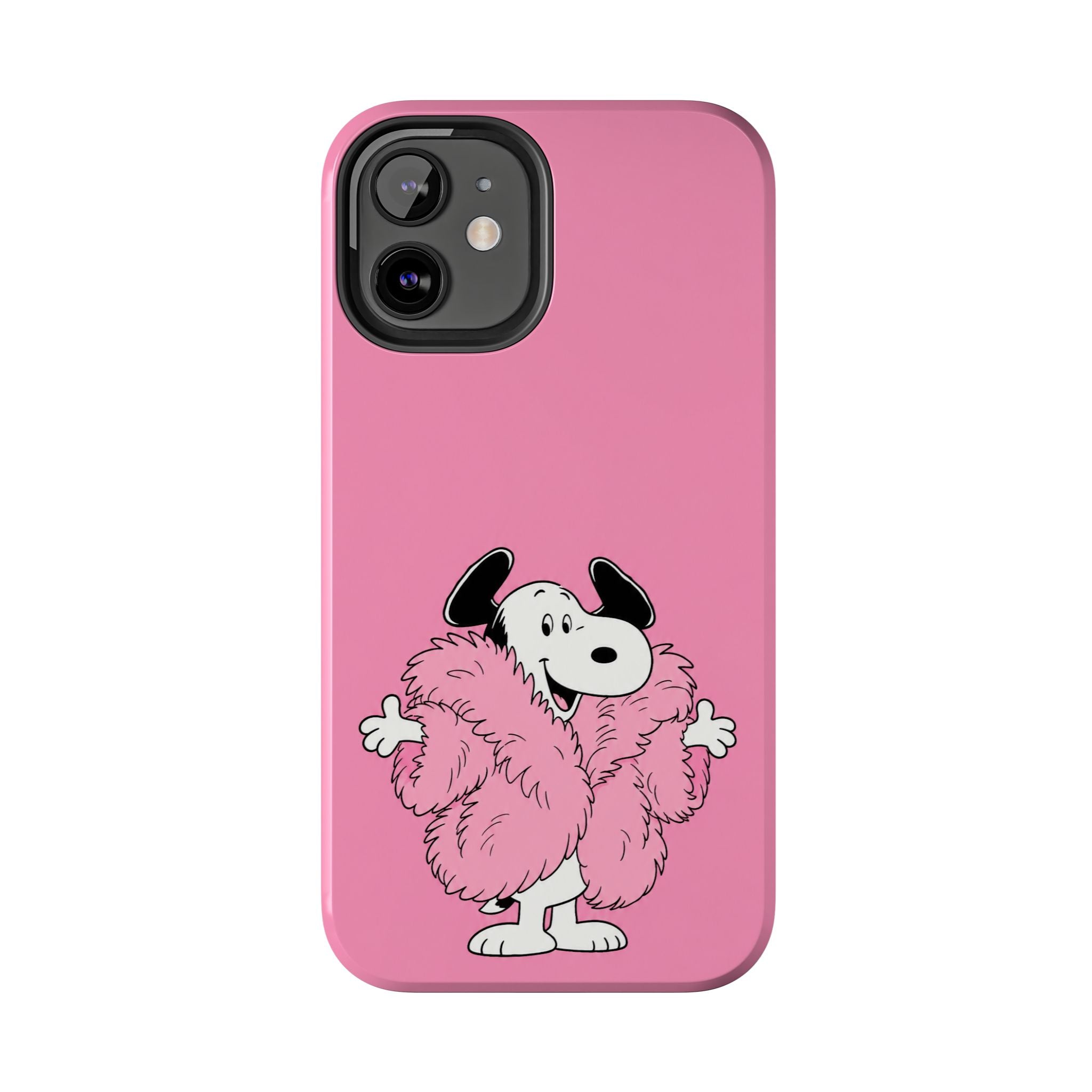Pink Fuzzy Coat Case
