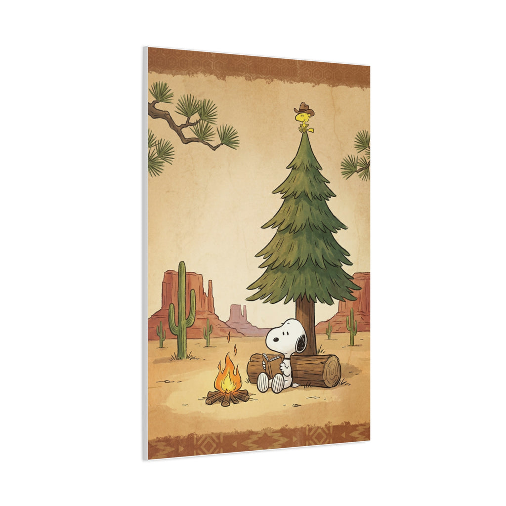 Snoopy Campfire Canvas
