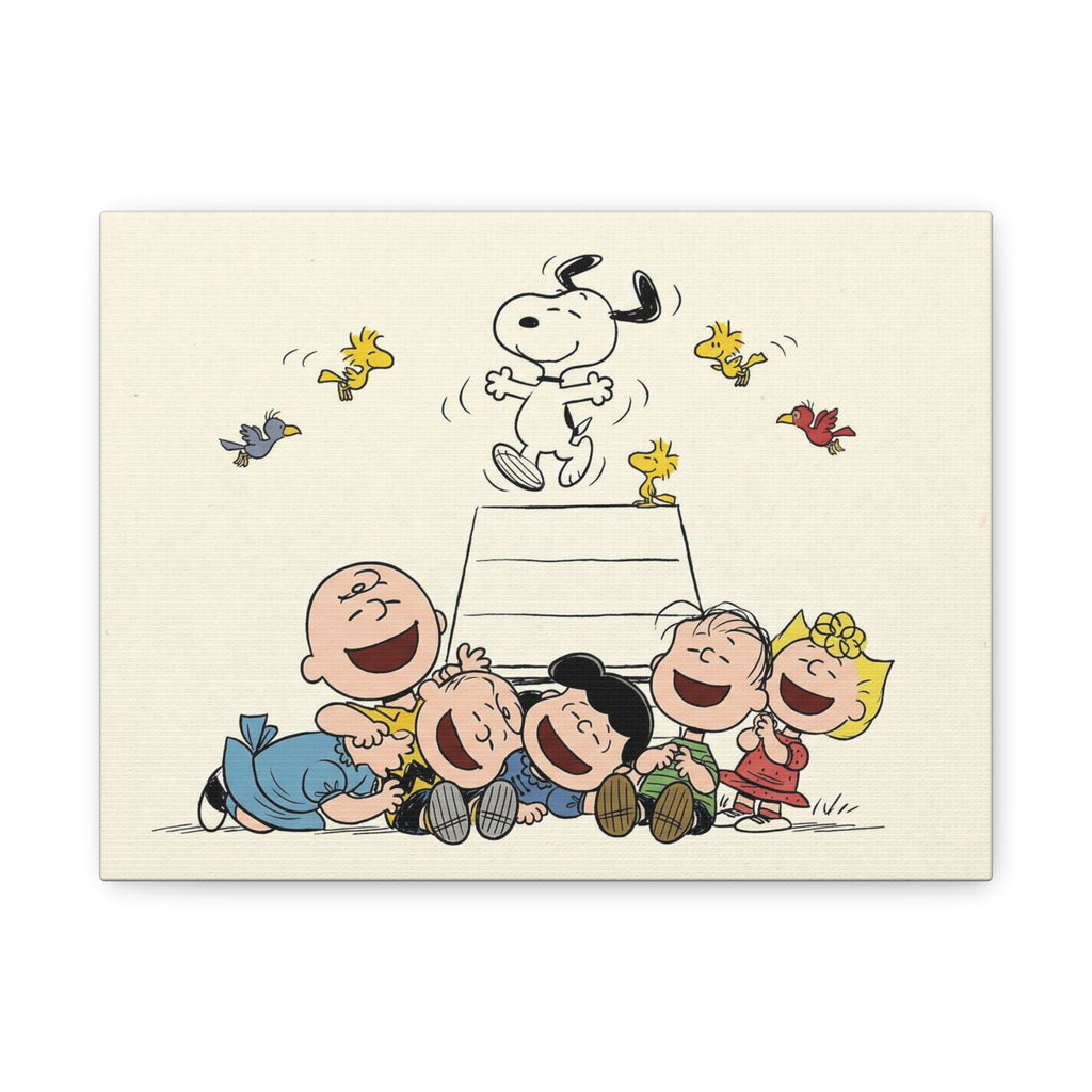 Peanuts Gang Laughing Canvas