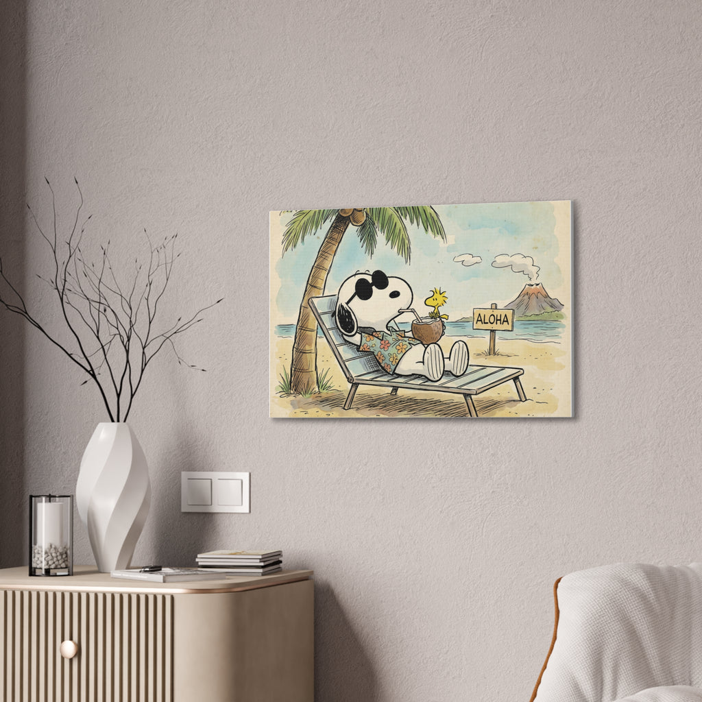 Tropical Aloha Beach Canvas