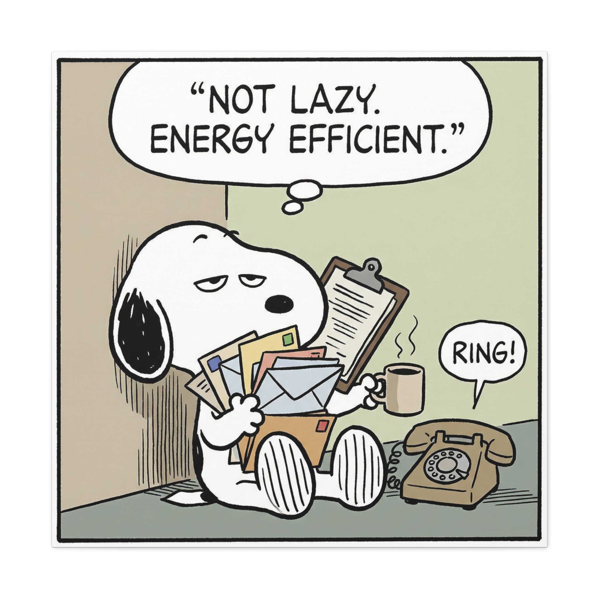 Energy Efficient Snoopy Canvas