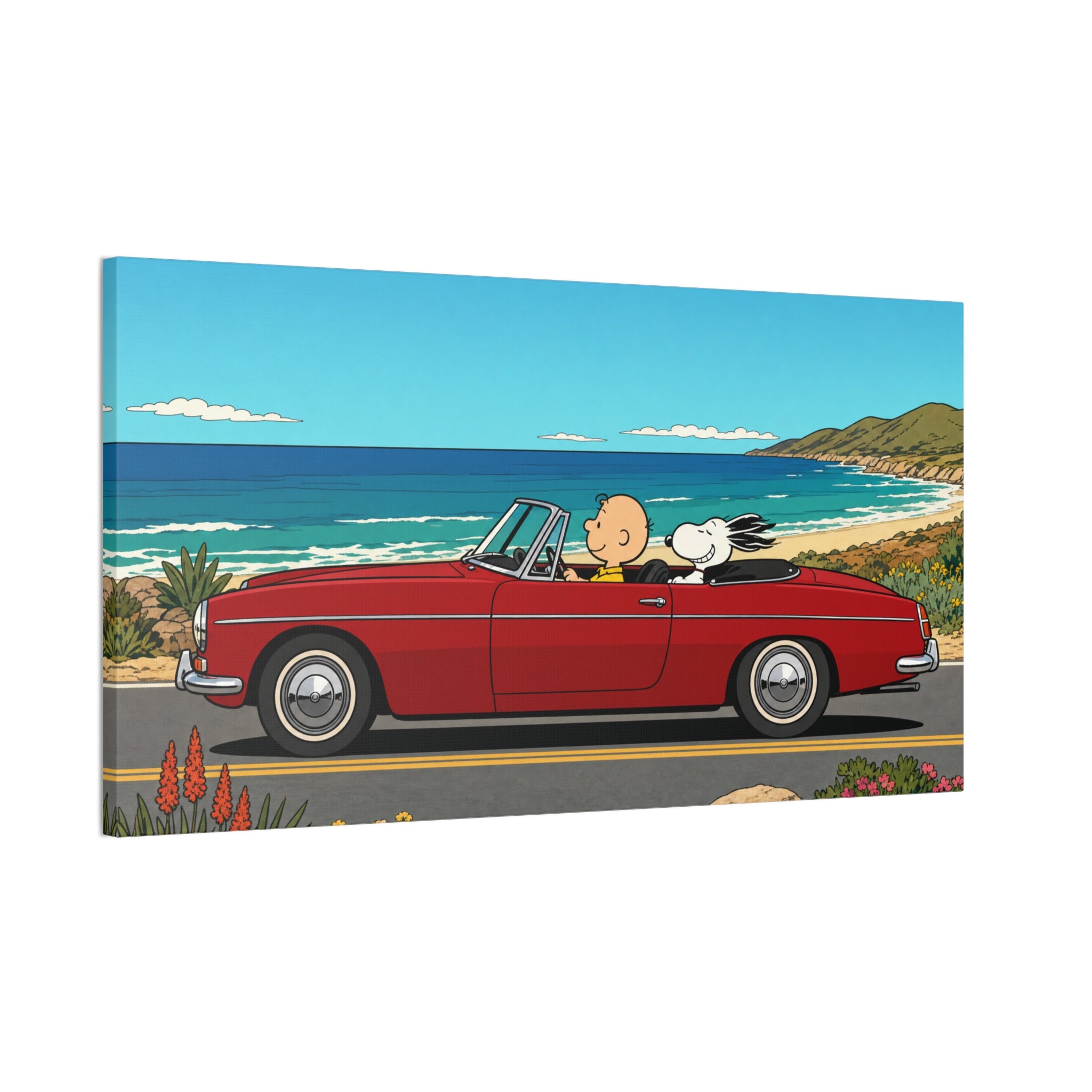Snoopy Red Convertible Canvas