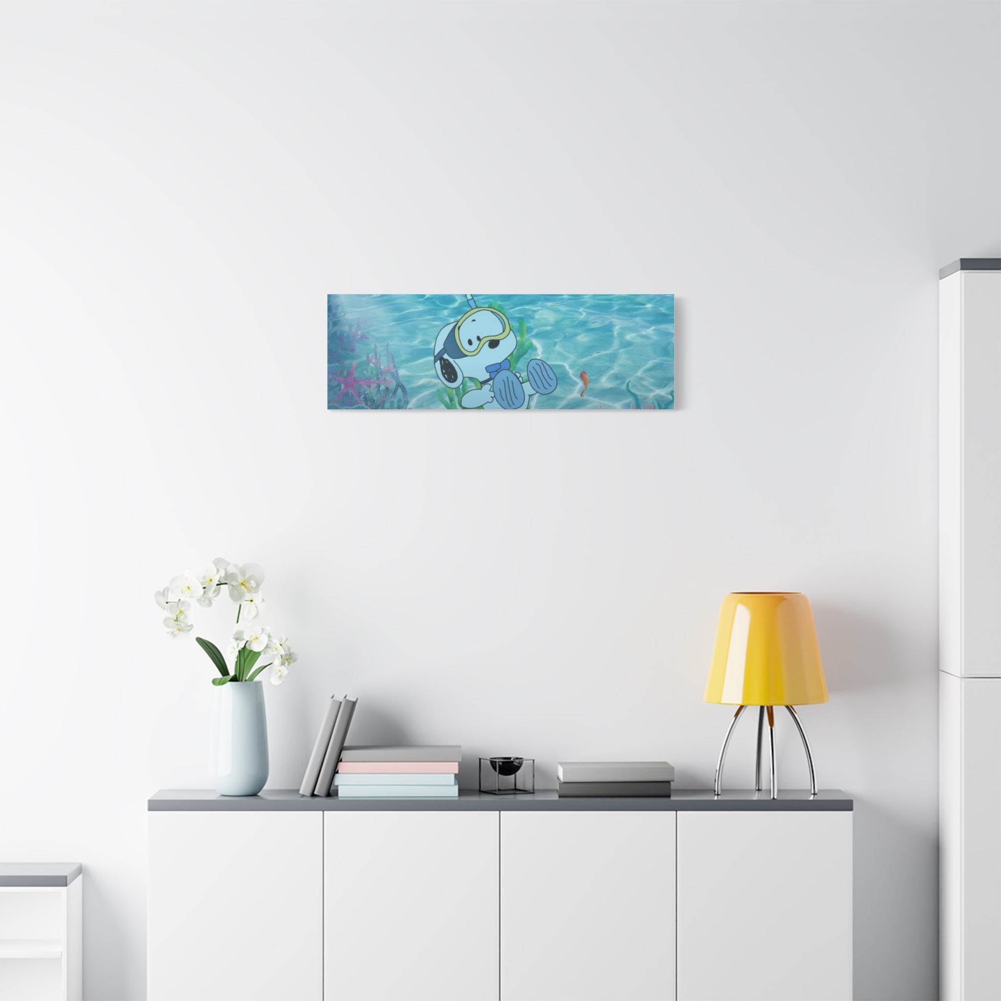 Snoopy Campfire Night Canvas