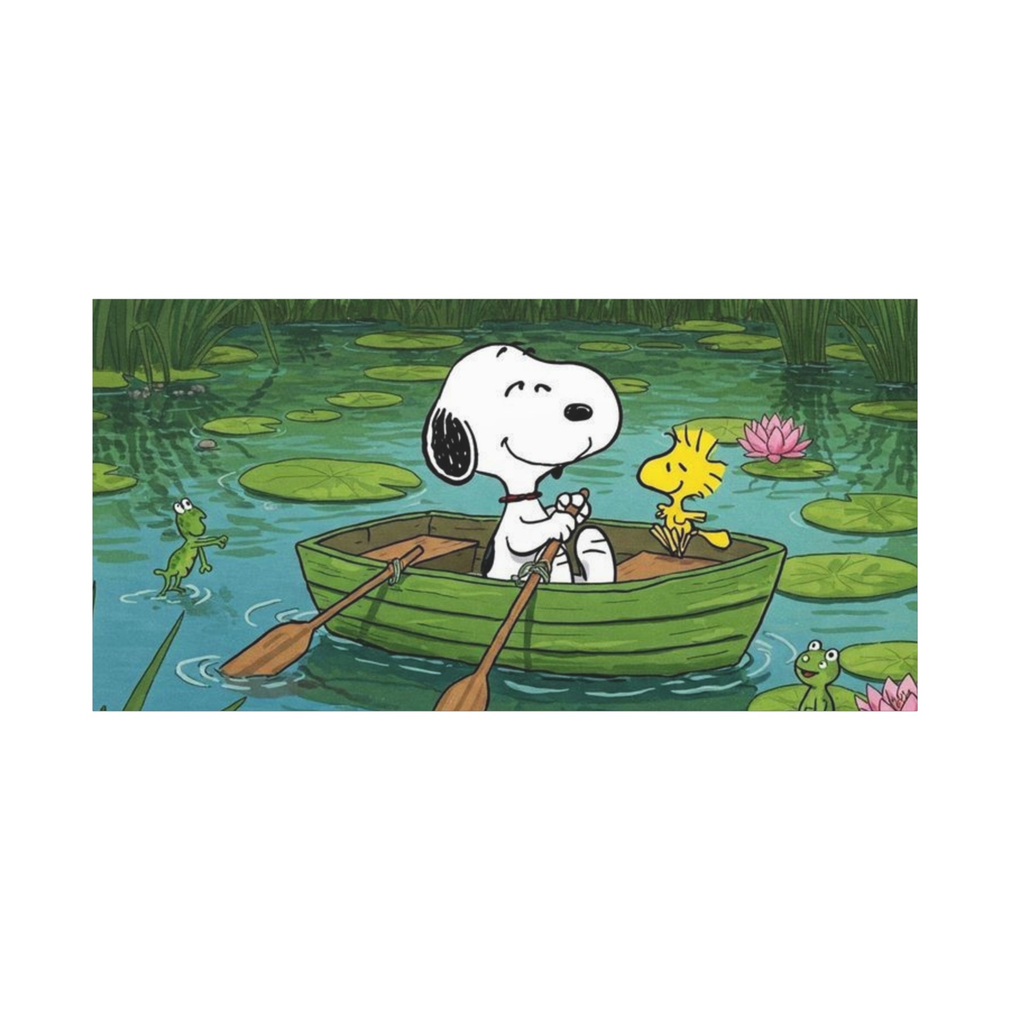 Snoopy Rowboat Canvas