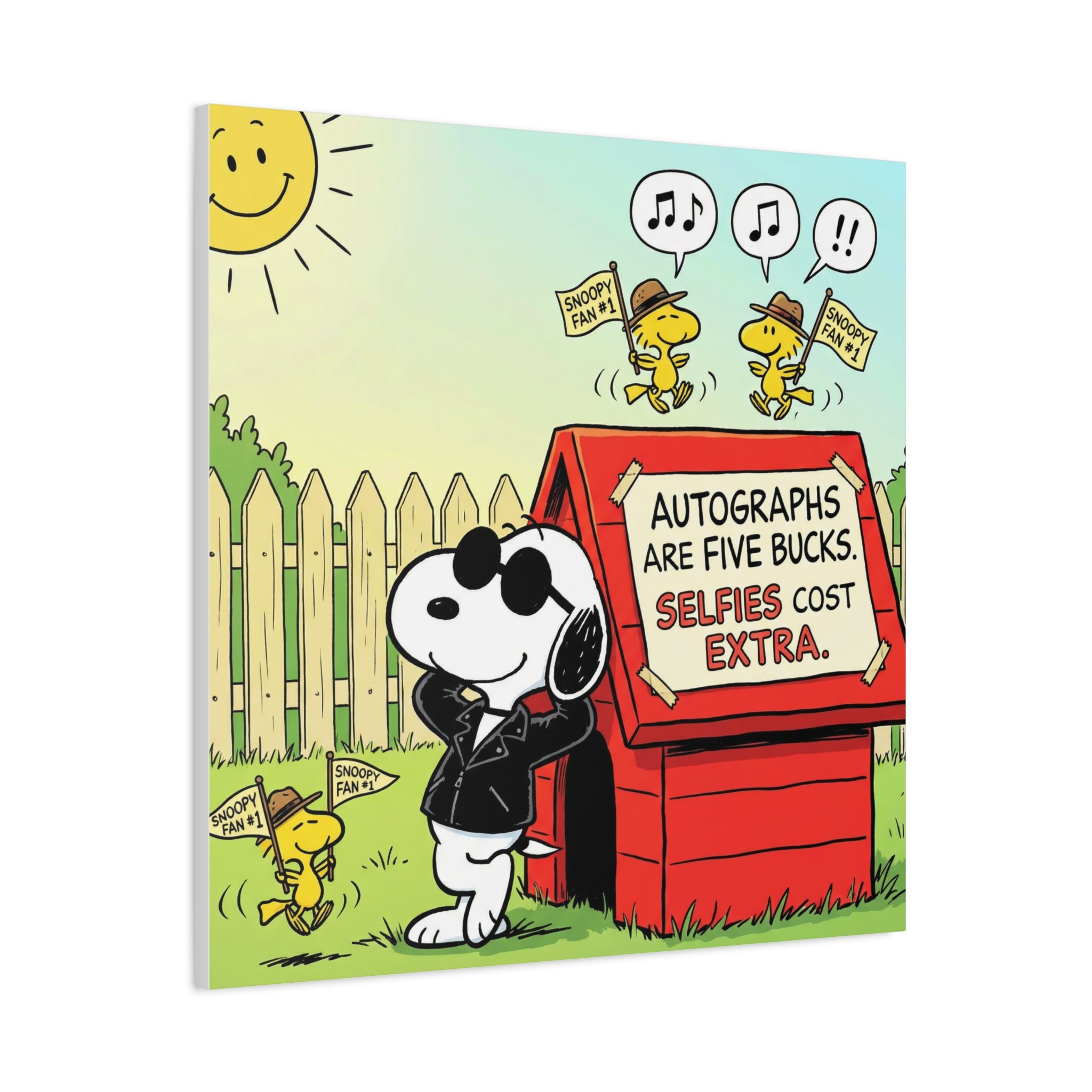Snoopy Selfies Canvas
