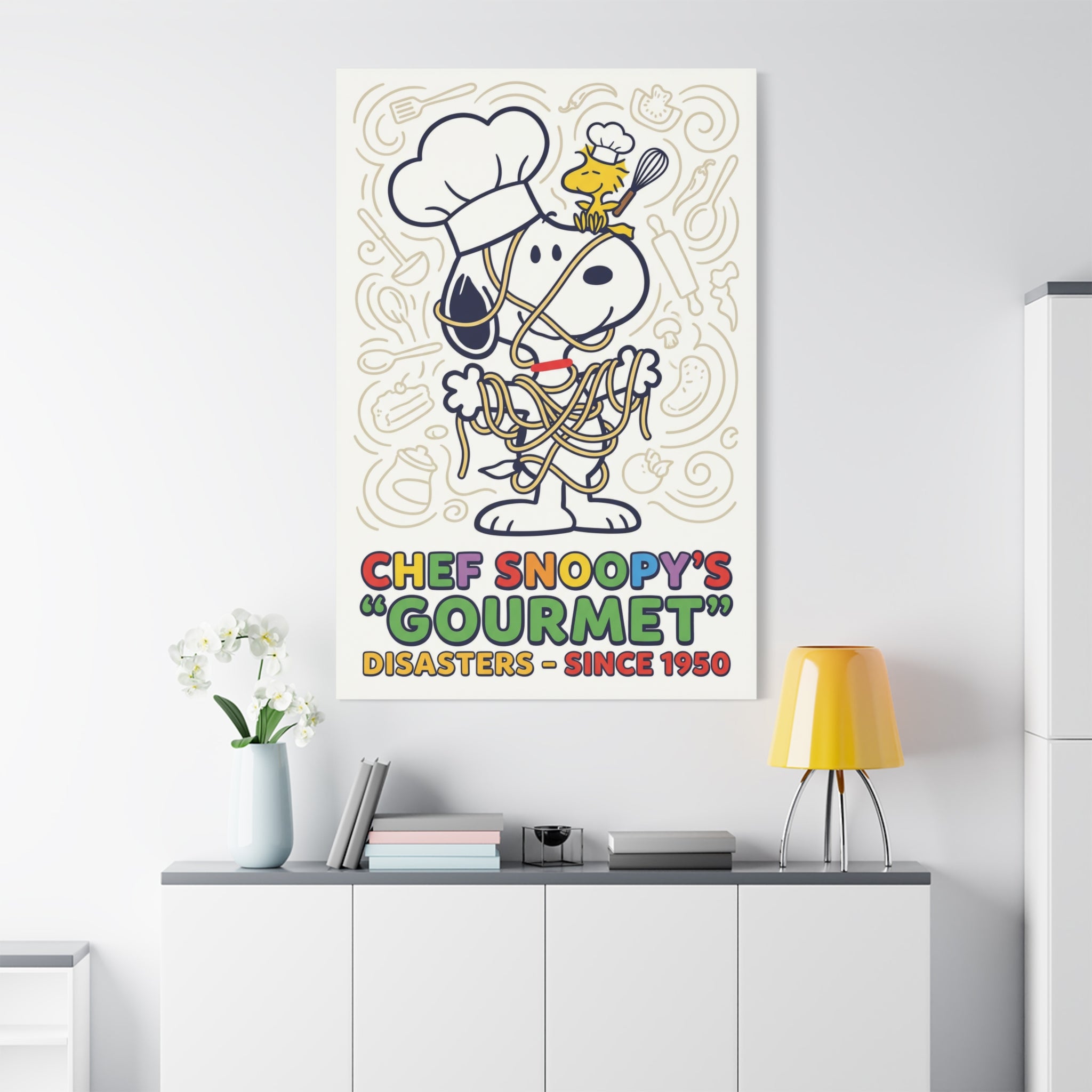 Chef Snoopy Gourmet Canvas
