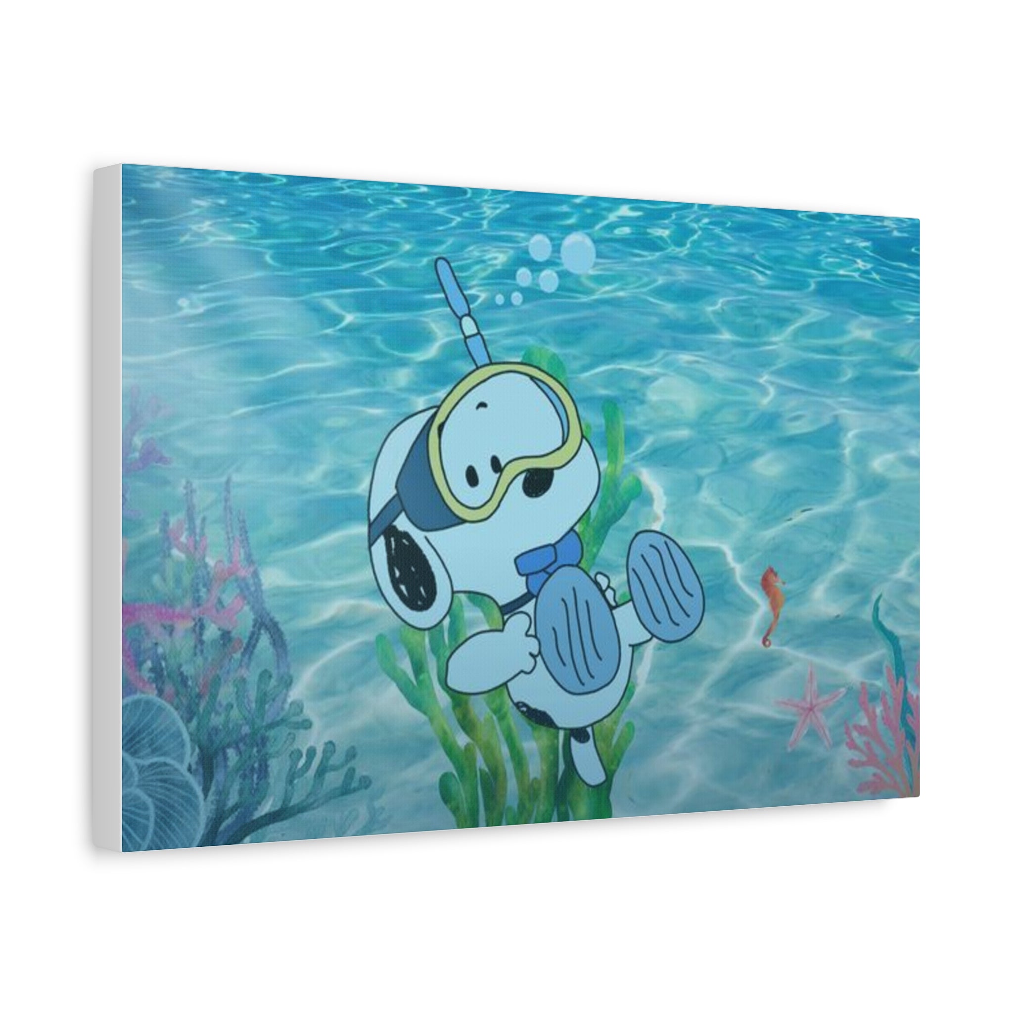 Snoopy Campfire Night Canvas