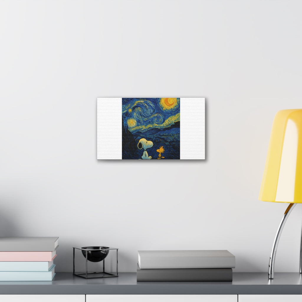 Snoopy Paris Autumn Canvas