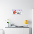 Snoopy Woodstock Holiday Canvas