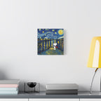 Starry Night Snoopy Canvas
