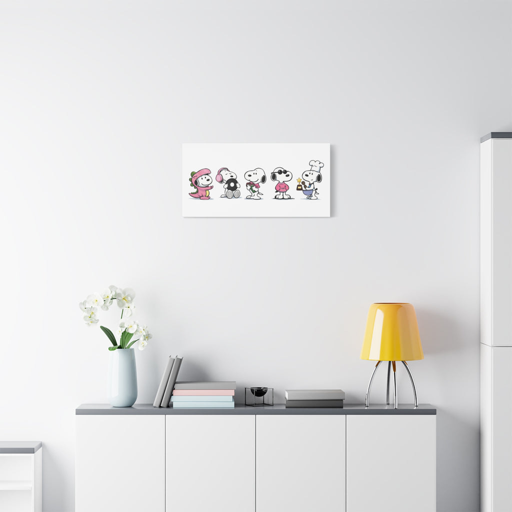 Snoopy Lineup Canvas