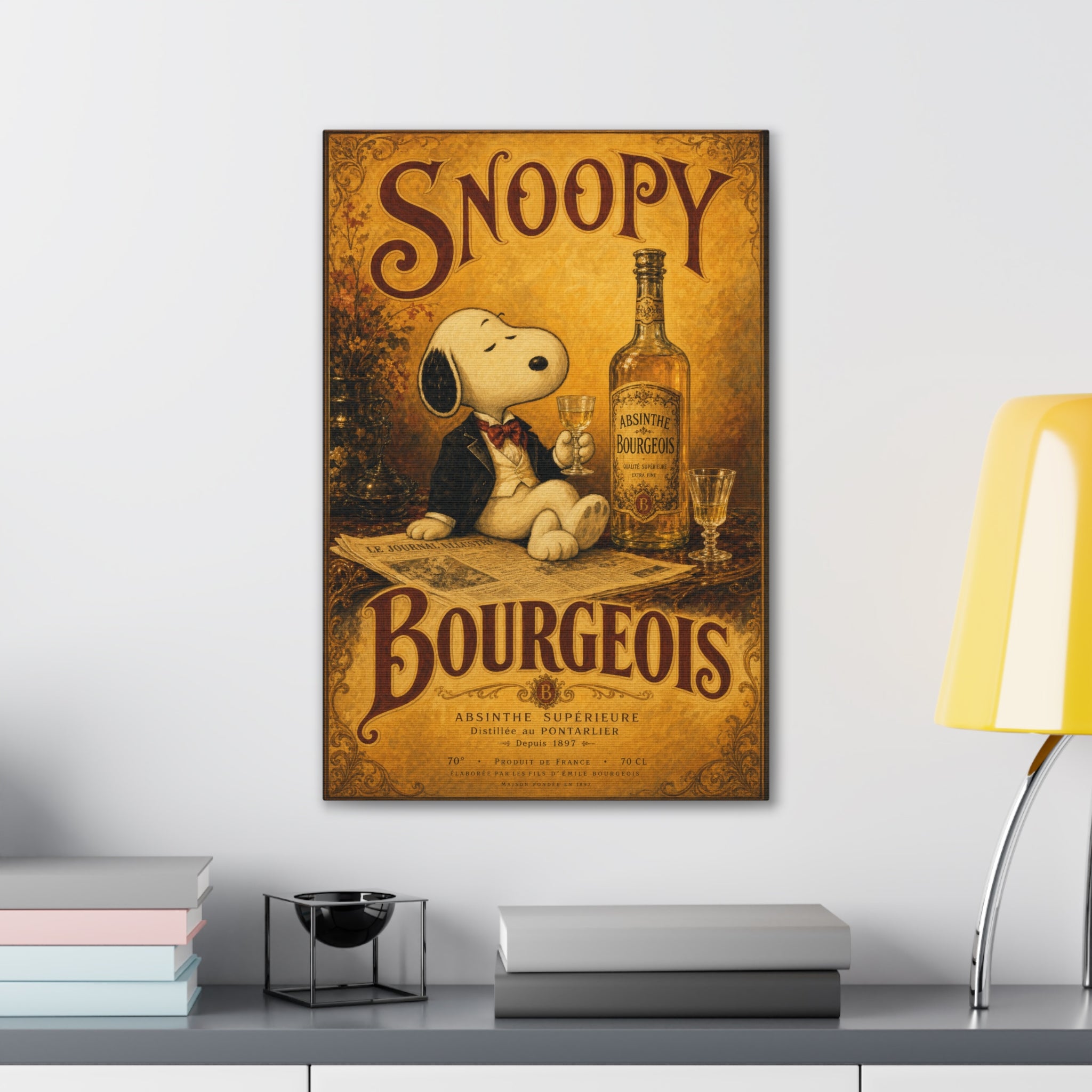 Snoopy Bourgeois Canvas