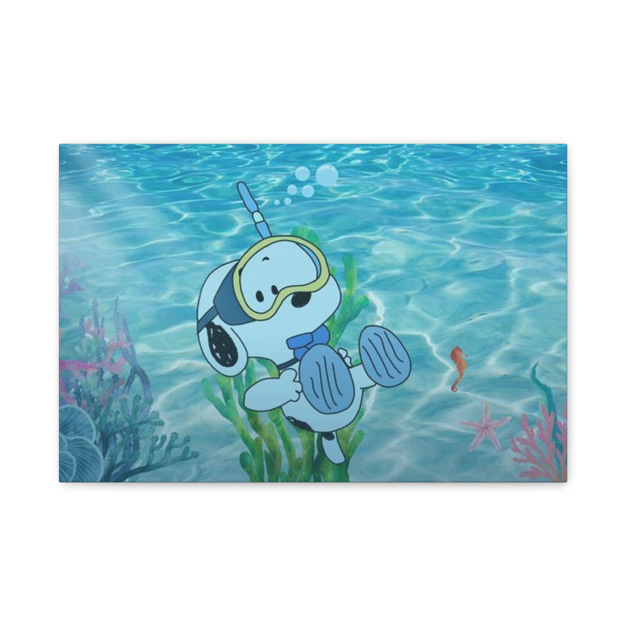 Snoopy Campfire Night Canvas