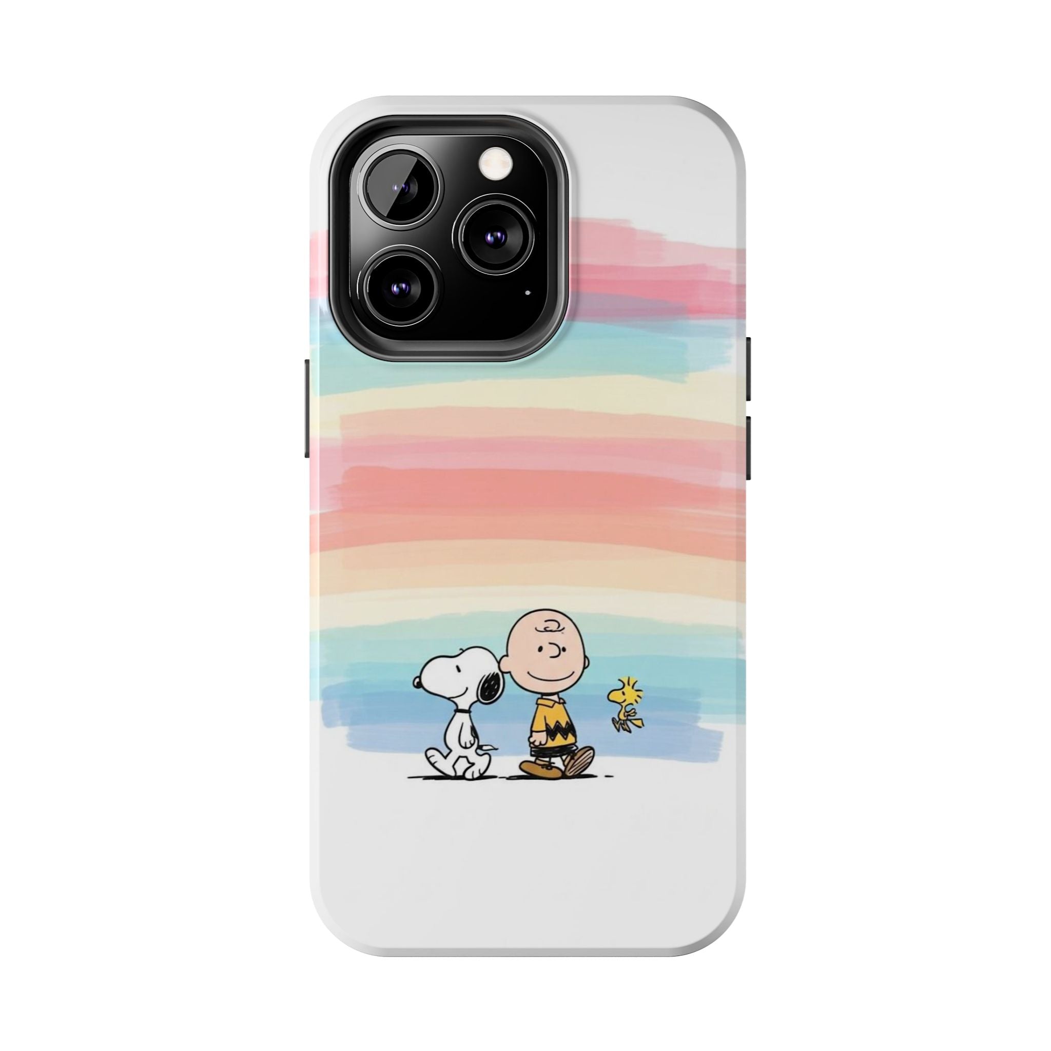 Pastel Stripe Peanuts Phone Case